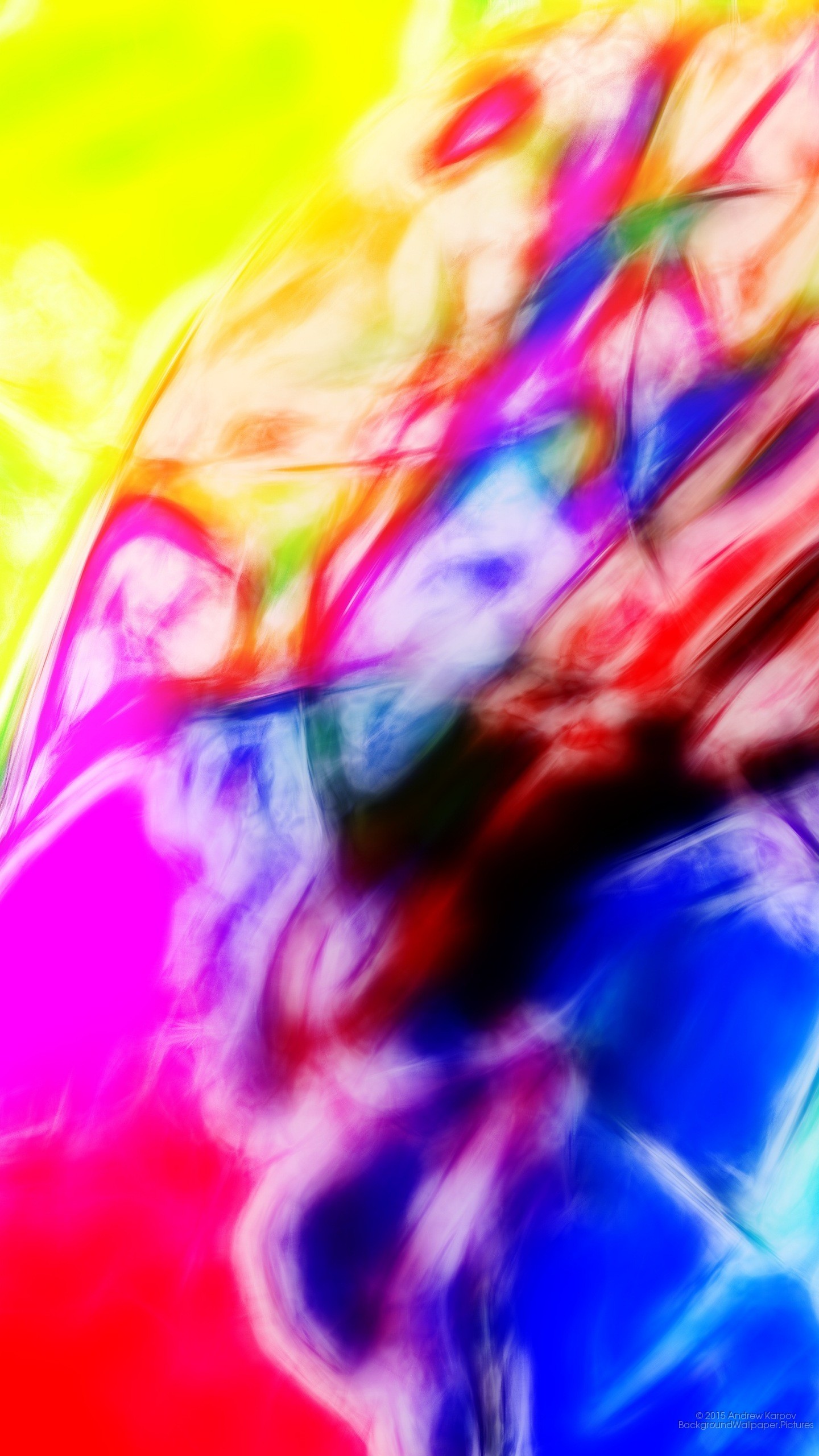 Astratto, Colori vivaci, Rosa, Giallo, sfondo schermata di blocco Samsung S25