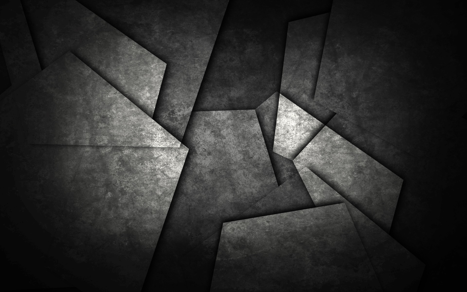 Forme geometriche, Metallo, Bianco e nero, 1920x1200, sfondo MacBook Pro