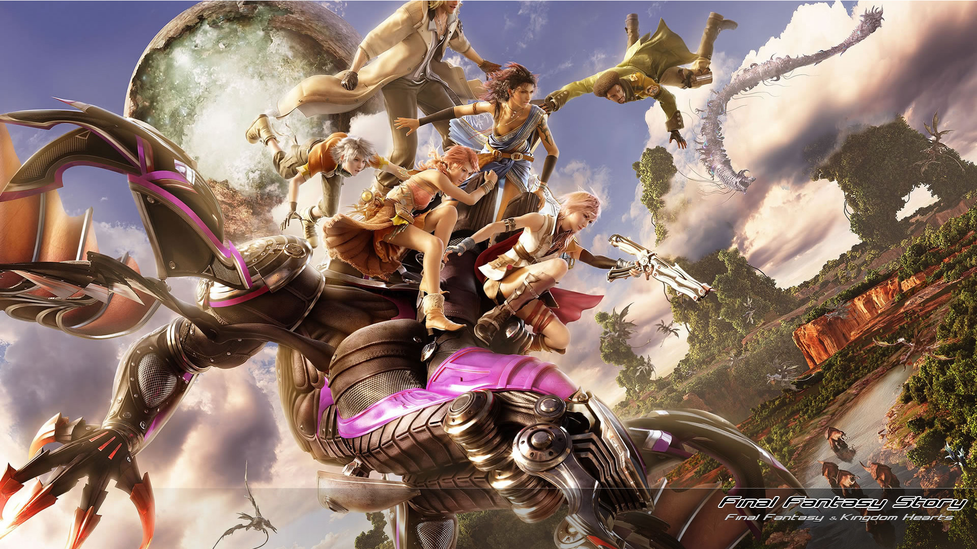 Final Fantasy XIII, Lightning, Personaggi, Videogioco, 1920x1080, sfondo per PC