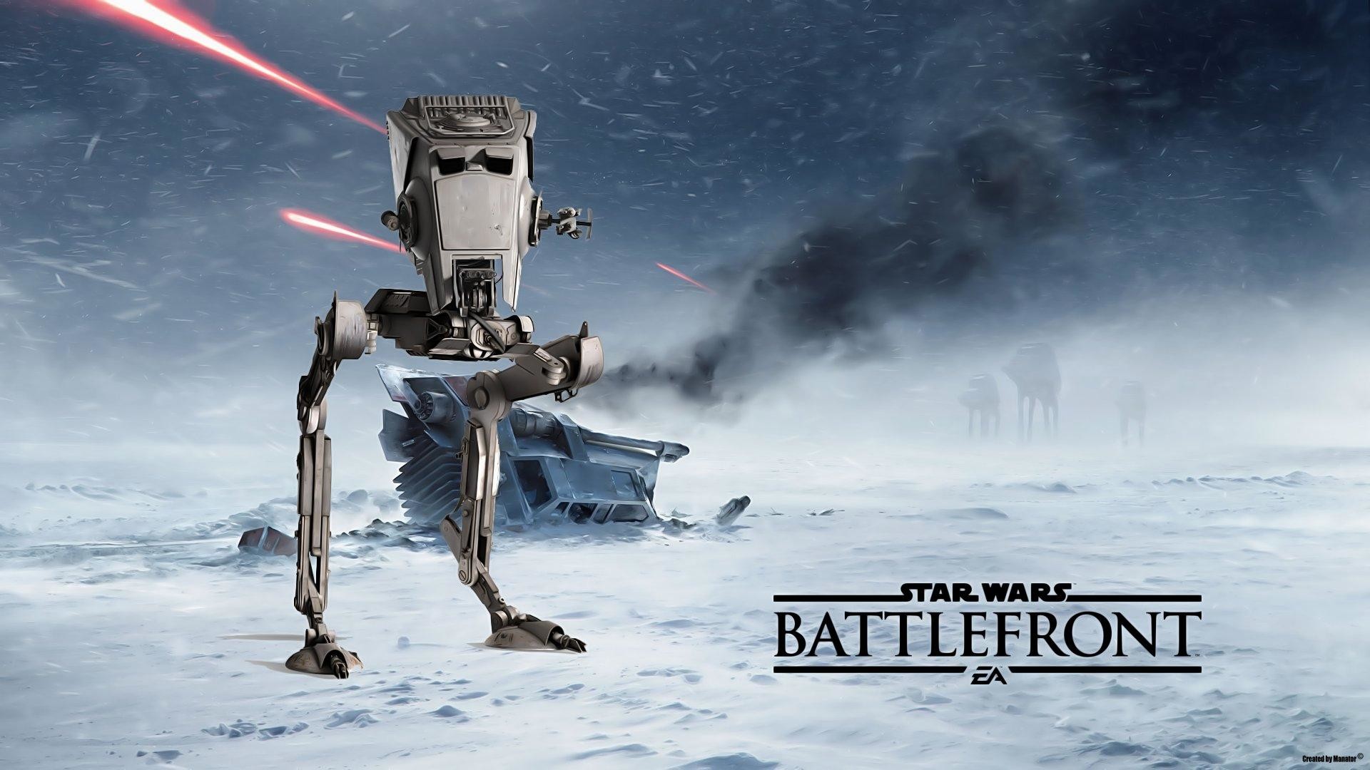 Star Wars Battlefront, AT-ST, Hoth, Neve, 16:9 Full HD, sfondo widescreen