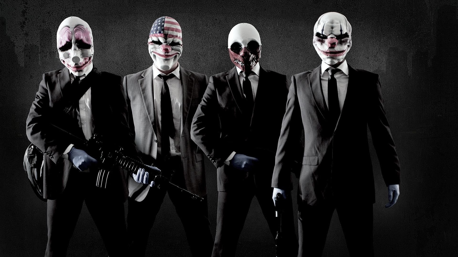 Dallas, Chains, Hoxton, Wolf, Payday 2, Abiti eleganti, Full HD, sfondo desktop