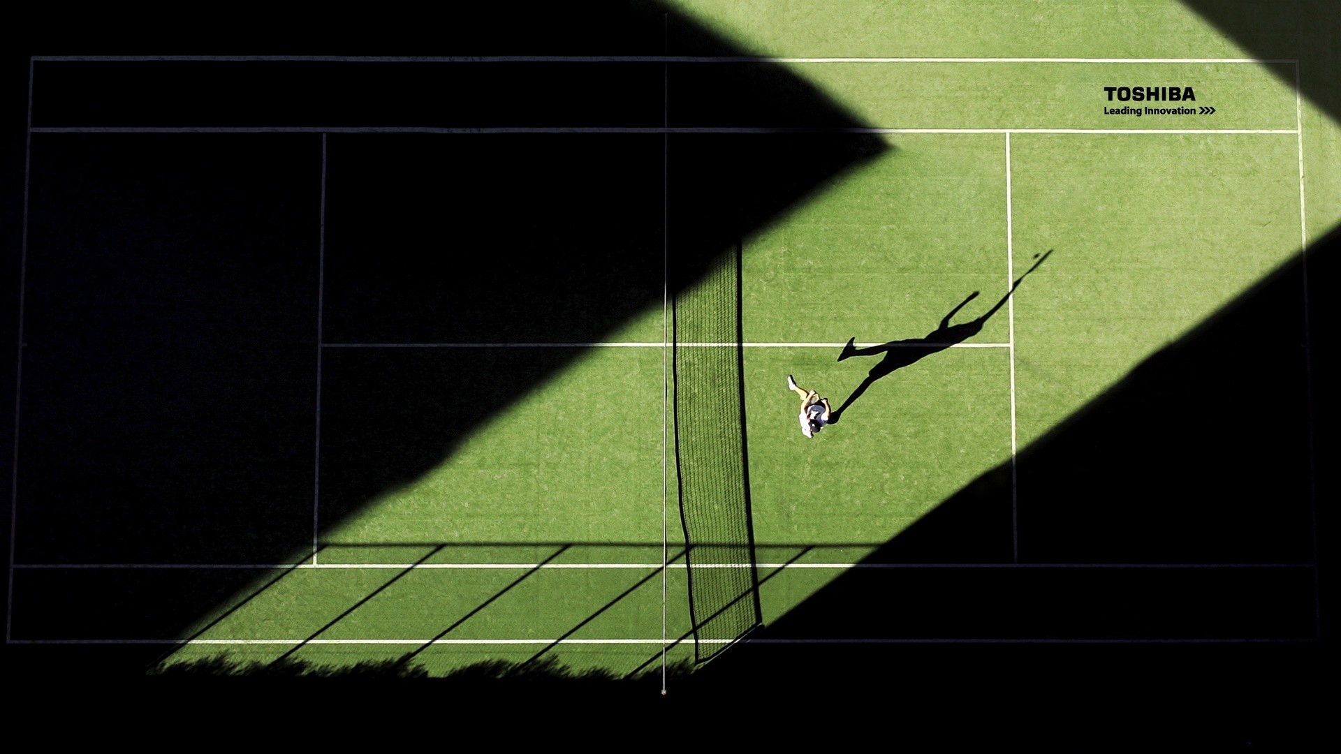 Campo da tennis, Ombra, Vista aerea, Full HD 1080p, sfondo desktop