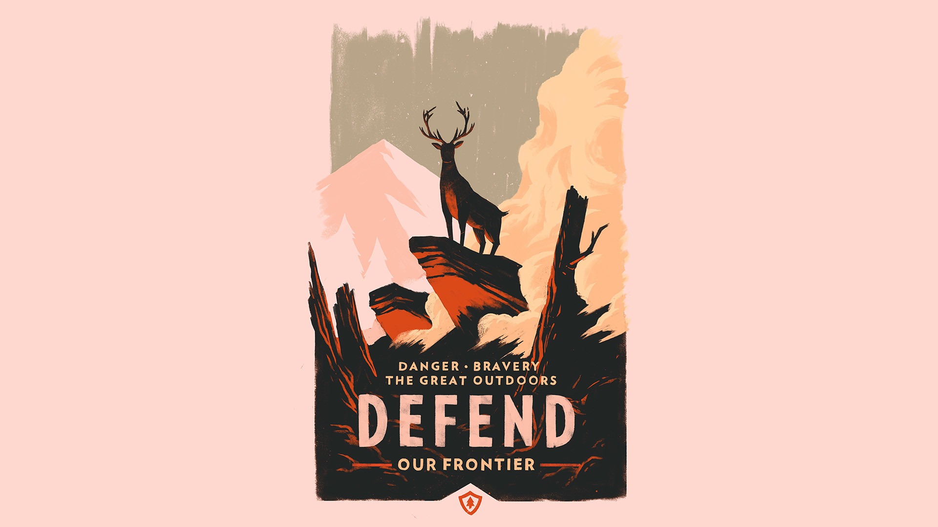 Firewatch, Defend Our Frontier, Poster, Cervo, 1920x1080, immagine di sfondo