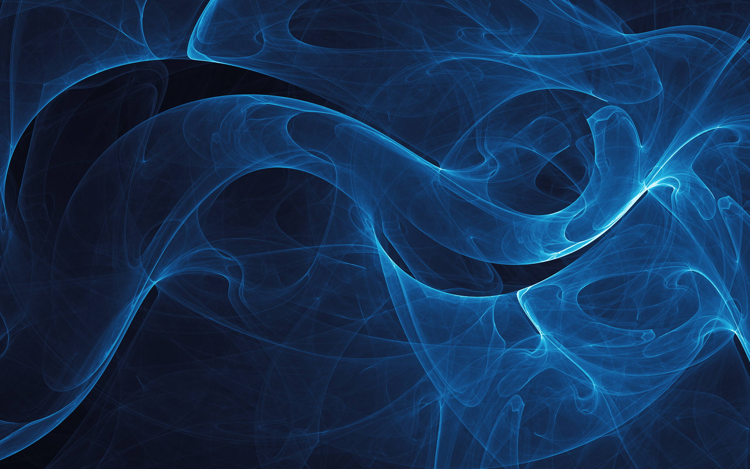 Fumo, Blu, Astratto, Sfondo nero, 2560x1600, wallpaper desktop