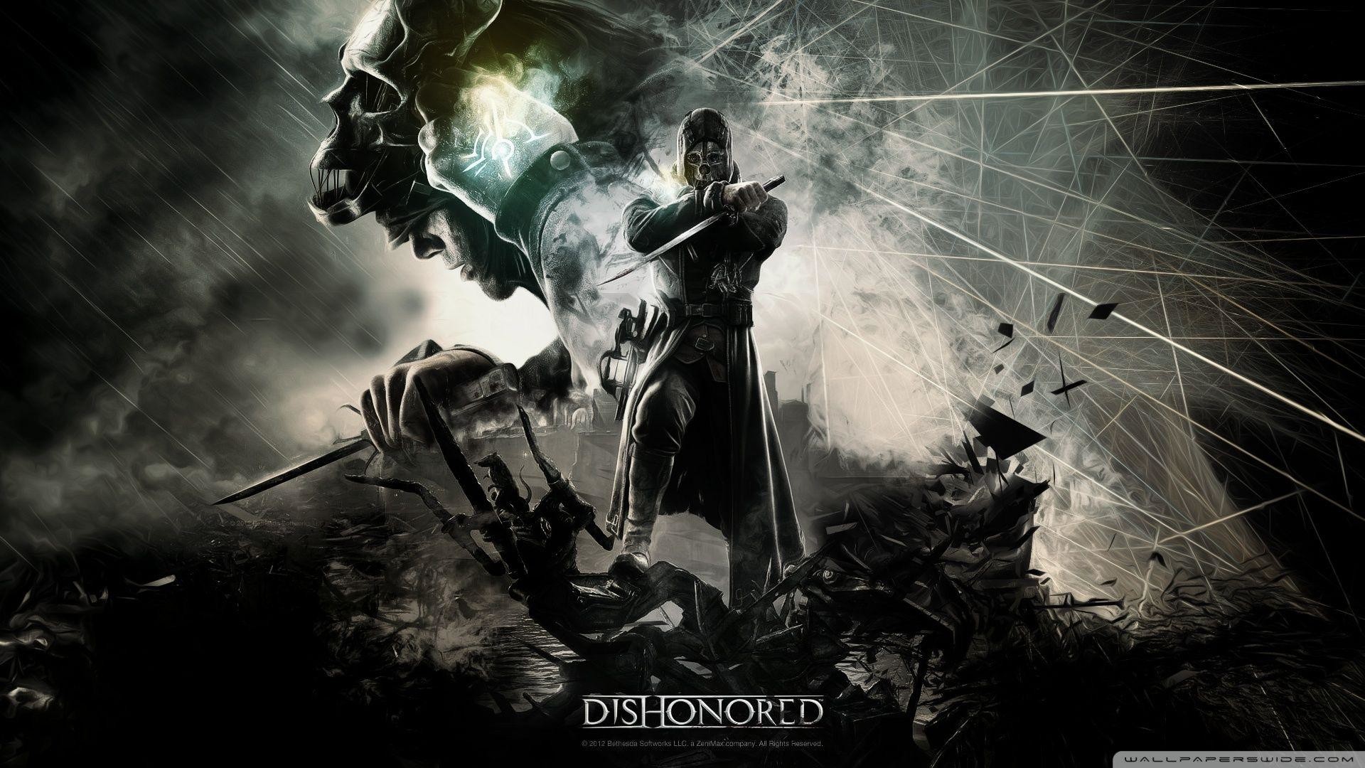 Corvo Attano, Dishonored, Logo, Arte digitale, Full HD, sfondo per PC