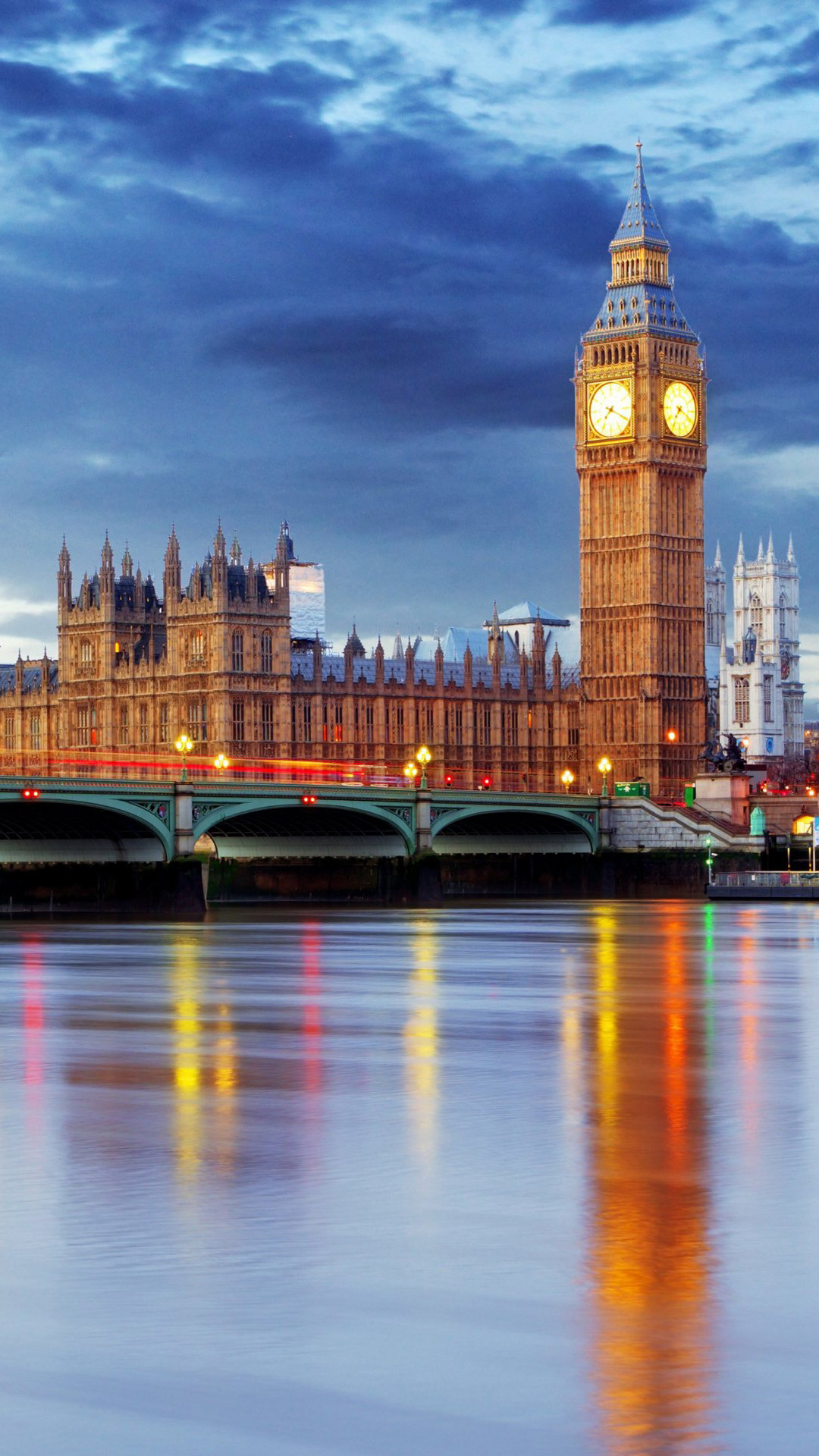 Big Ben, Palazzo di Westminster, Londra, Tamigi, schermata Home iPhone 5