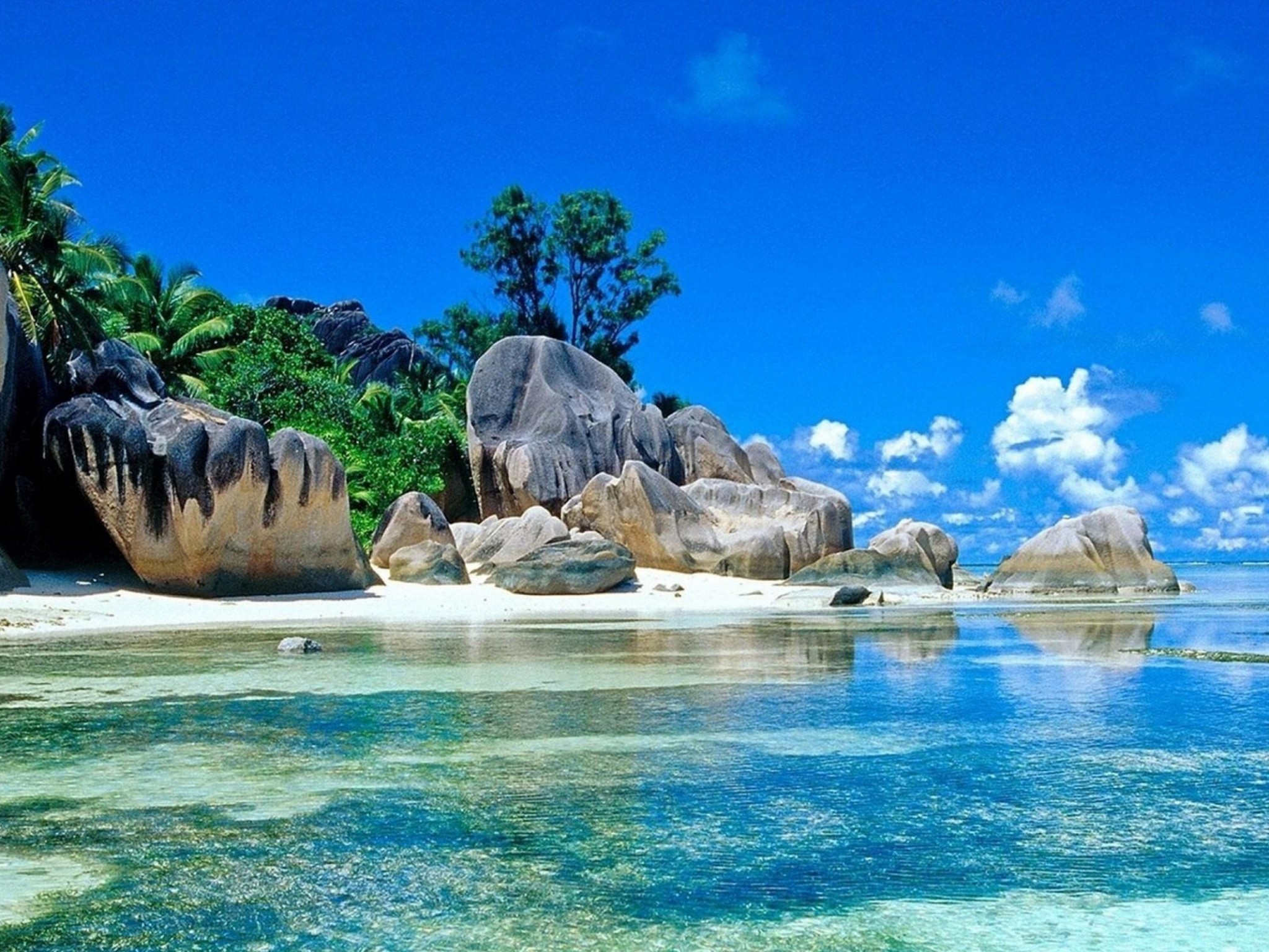 Anse Source d'Argent, La Digue, Seychelles, Rocce granitiche, Spiaggia, schermata Home iPad