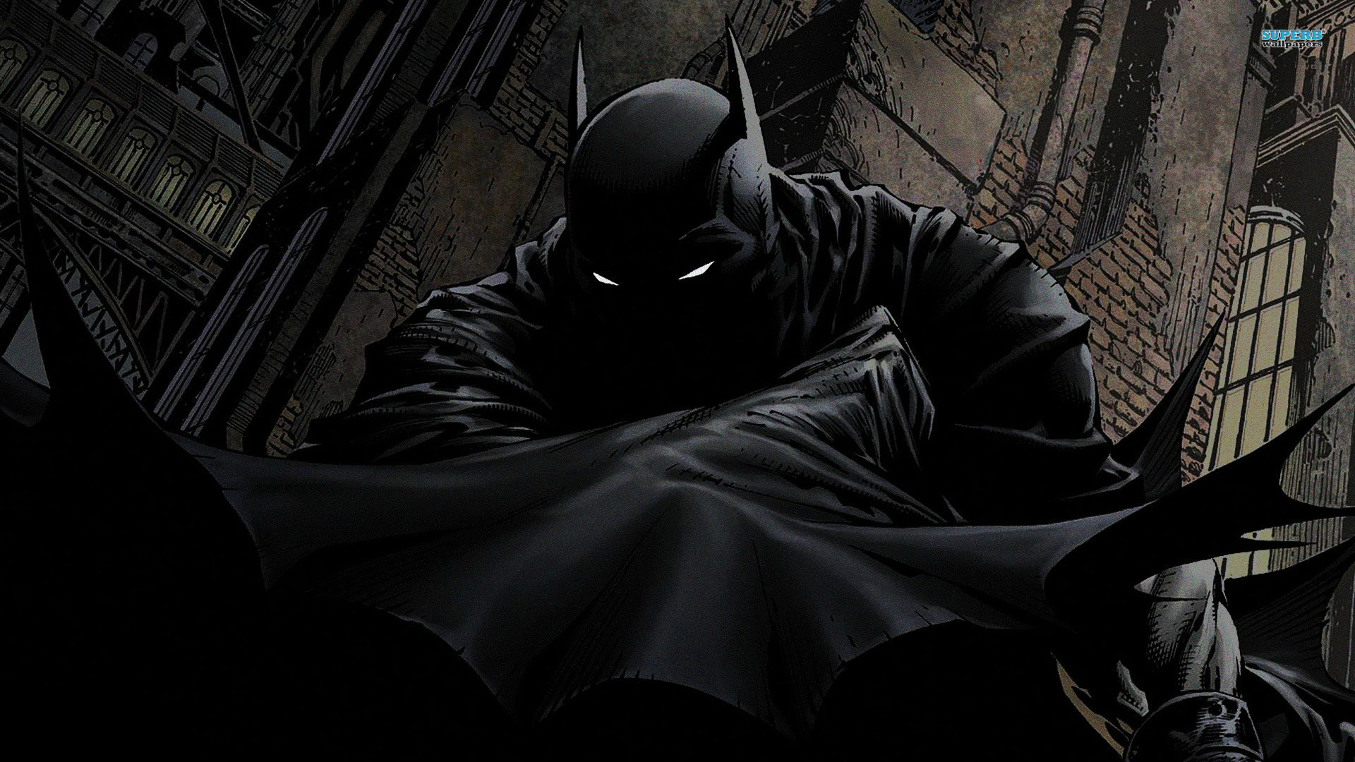 Batman, DC Comics, Fumetto, Gotham City, Mantello, 16:9 Full HD, sfondo widescreen