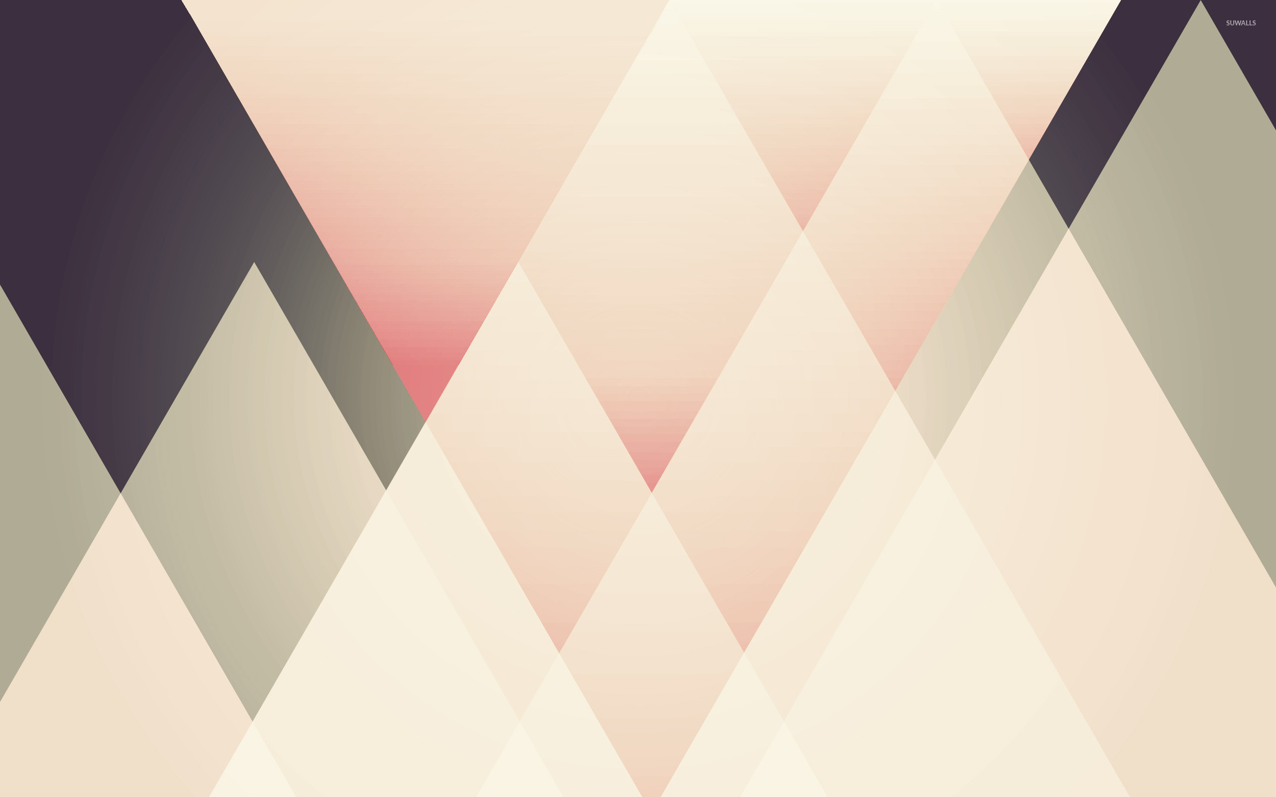 Triangoli, Pastello, Minimalismo, 2K, sfondo per PC