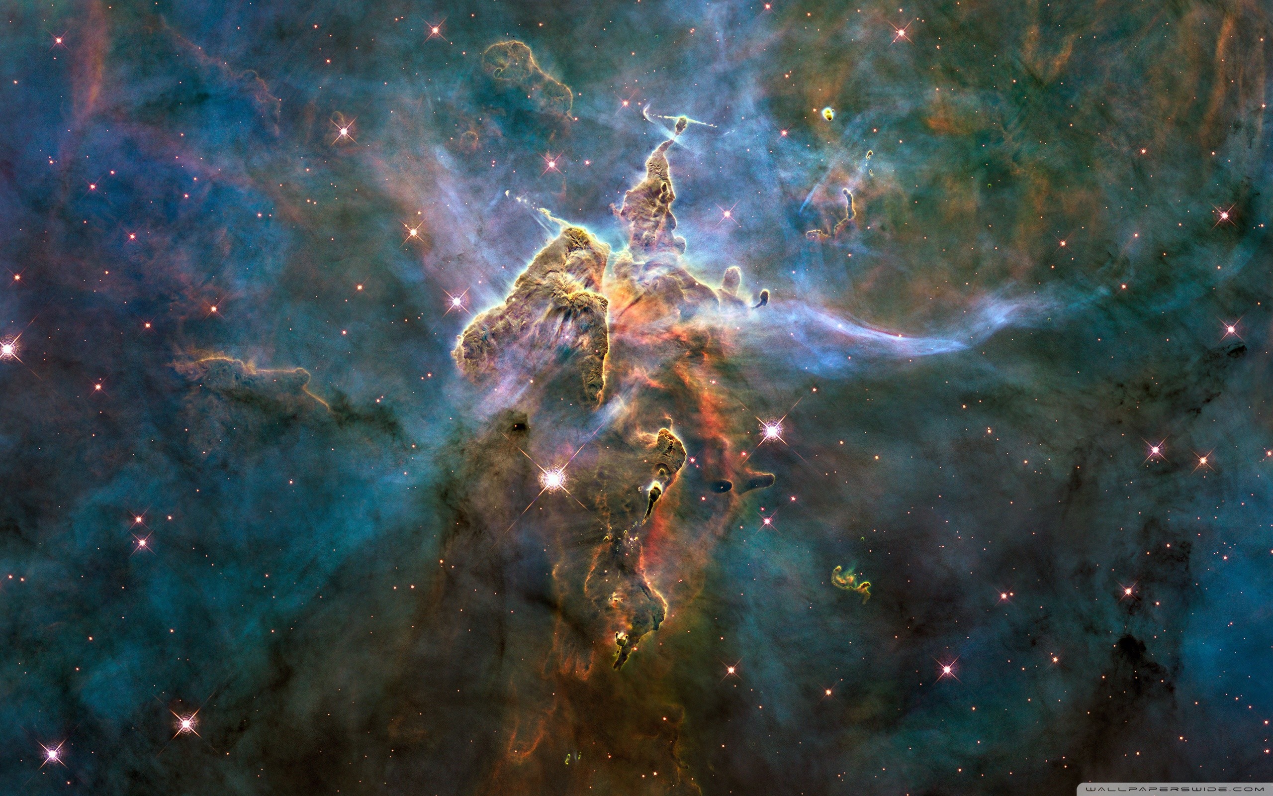 Nebulosa Carena, Mystic Mountain, Spazio, Stelle, 2K, sfondo desktop
