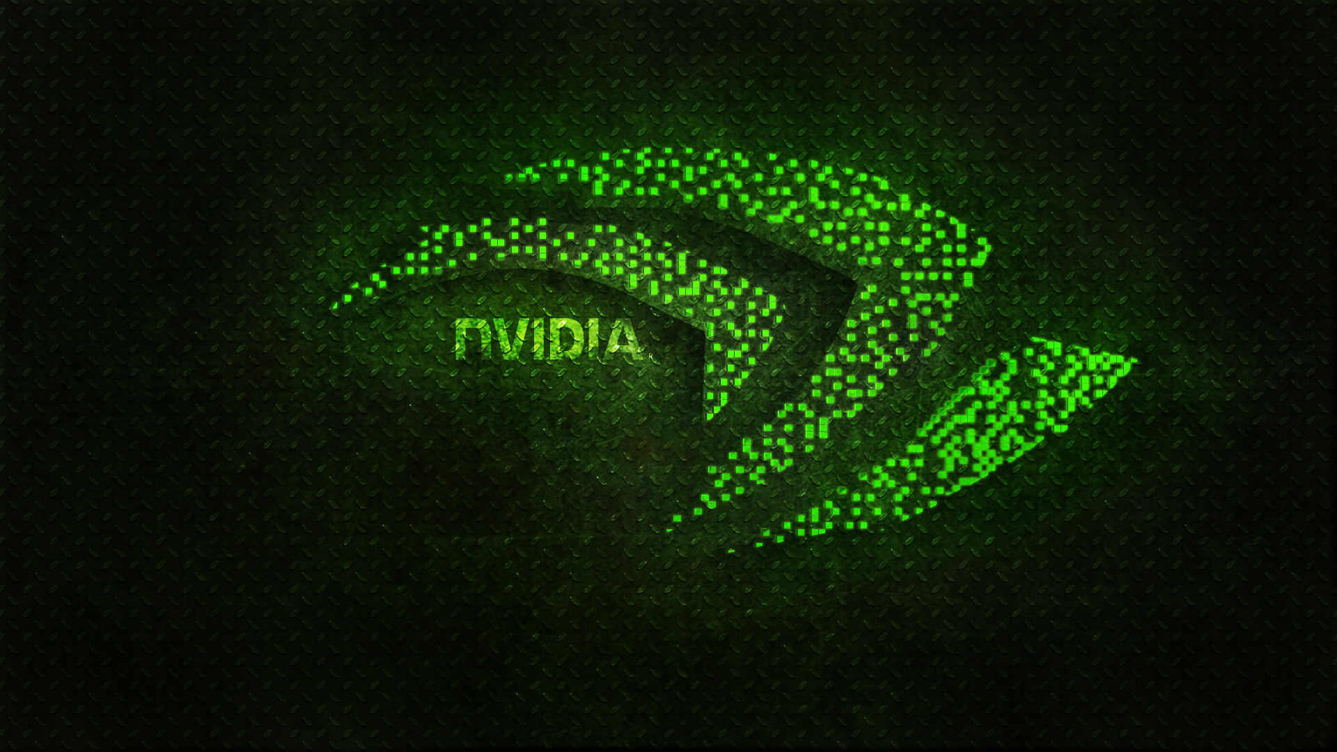 Nvidia, Logo Nvidia, Particelle, Verde, Sfondo scuro, 1920x1080, wallpaper desktop