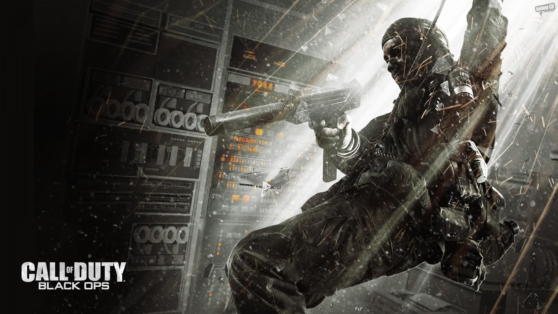 Call of Duty: Black Ops, Soldato, Pistola, Corda, Full HD 1080p, sfondo desktop