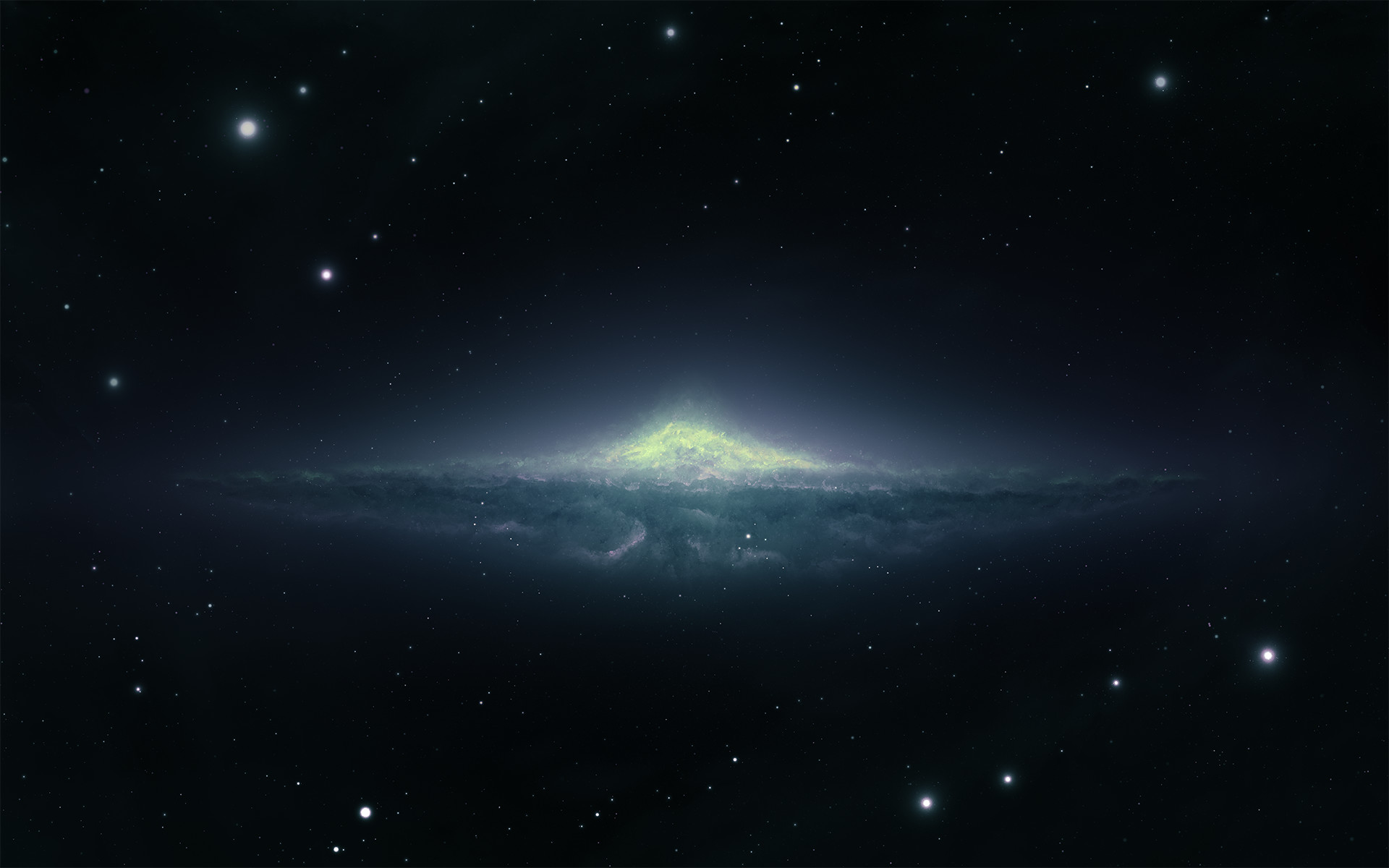 Galassia, Stelle, Spazio profondo, Sfondo nero, wallpaper per desktop