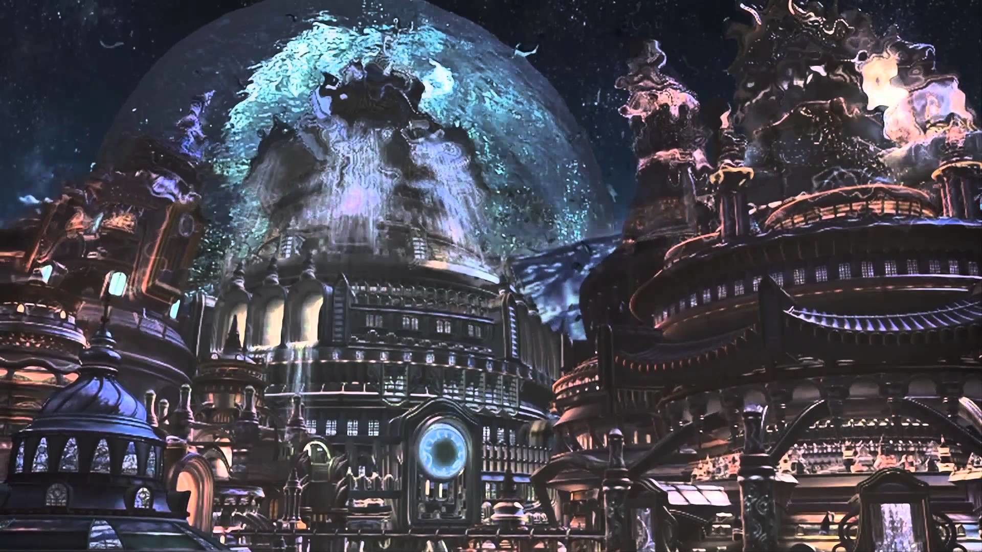 Zanarkand, Final Fantasy X, Città, Notte, Full HD 1080p, sfondo desktop
