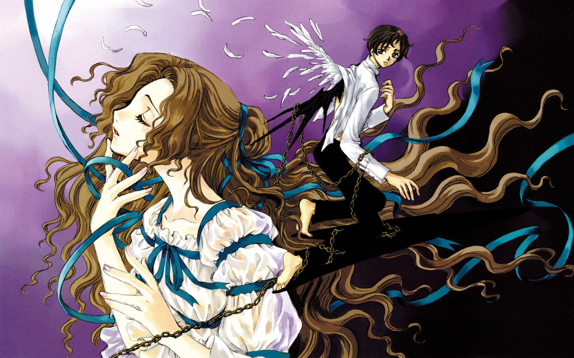 Lelouch Lamperouge, Code Geass, Nastri, Ali, 1920x1200, sfondo MacBook Pro