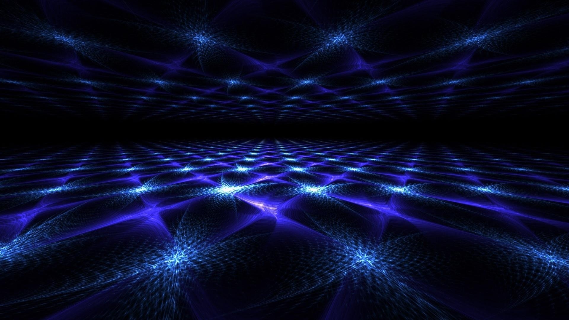 Griglia luminosa, Frattale, Blu, Astratto, Full HD 1080p, sfondo desktop