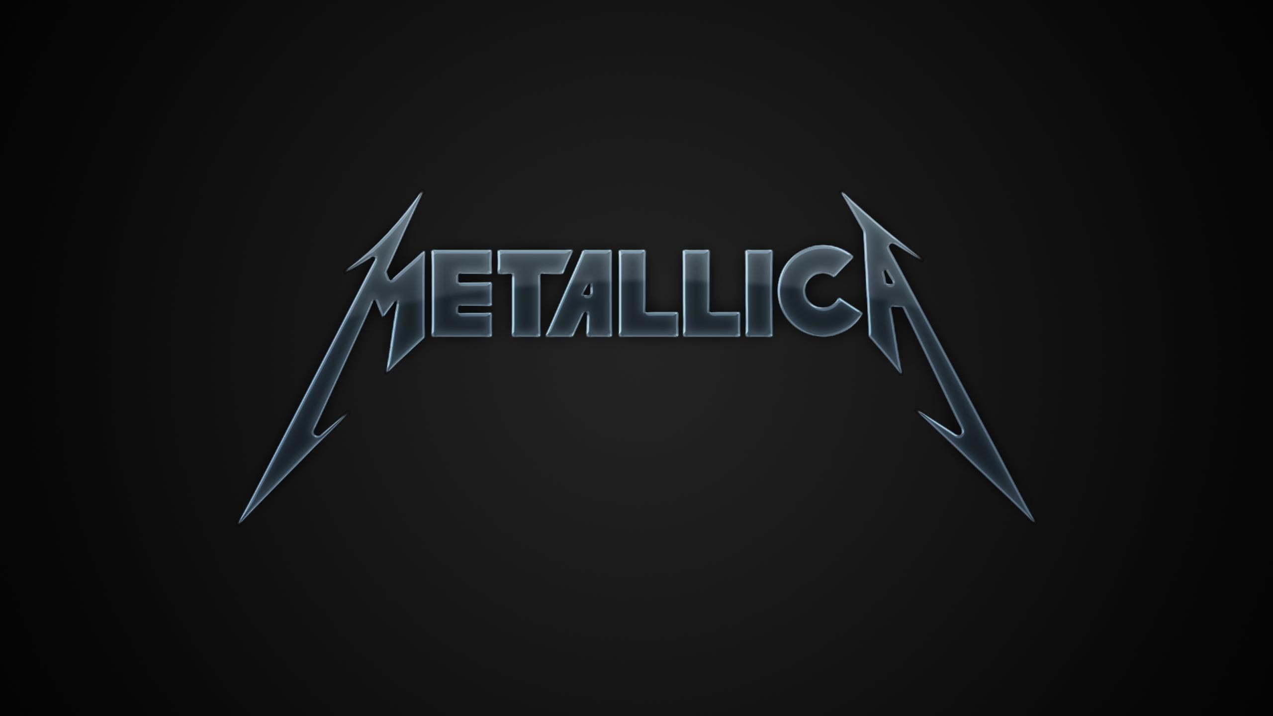Metallica, Logo, Sfondo scuro, Minimalismo, 2K, wallpaper per PC