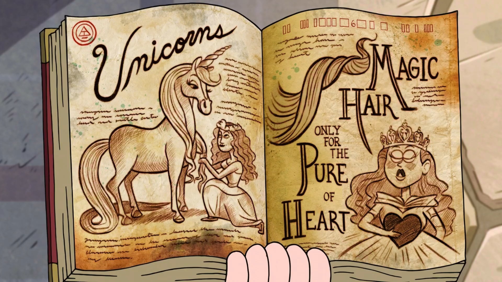 Gravity Falls, Diario, Unicorni, Magic Hair, 1920x1080, sfondo per PC