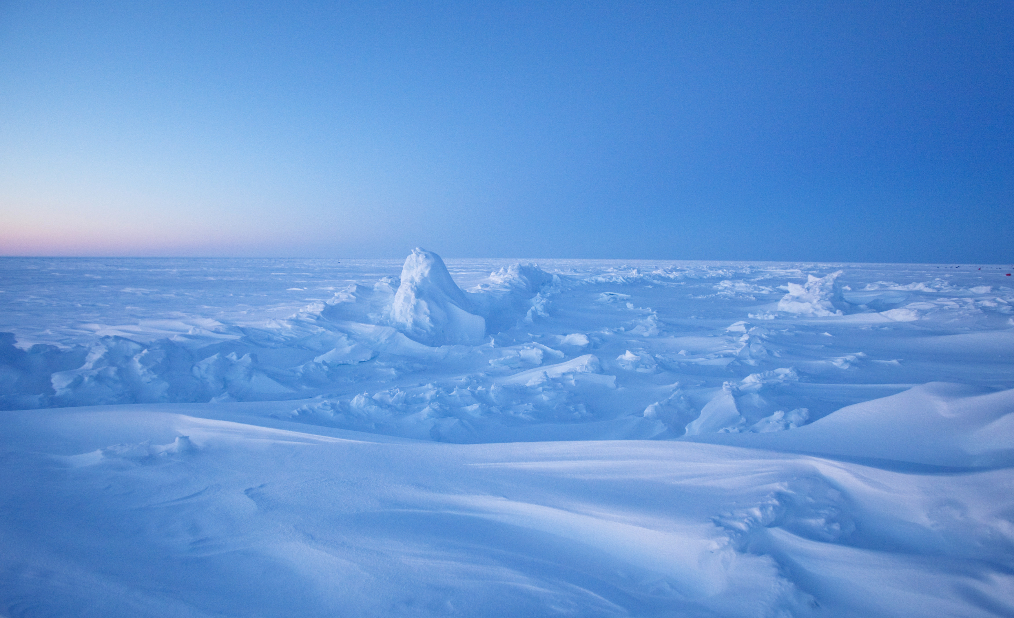 Banchisa, Artico, Neve, Cielo azzurro, 2K, sfondo per PC