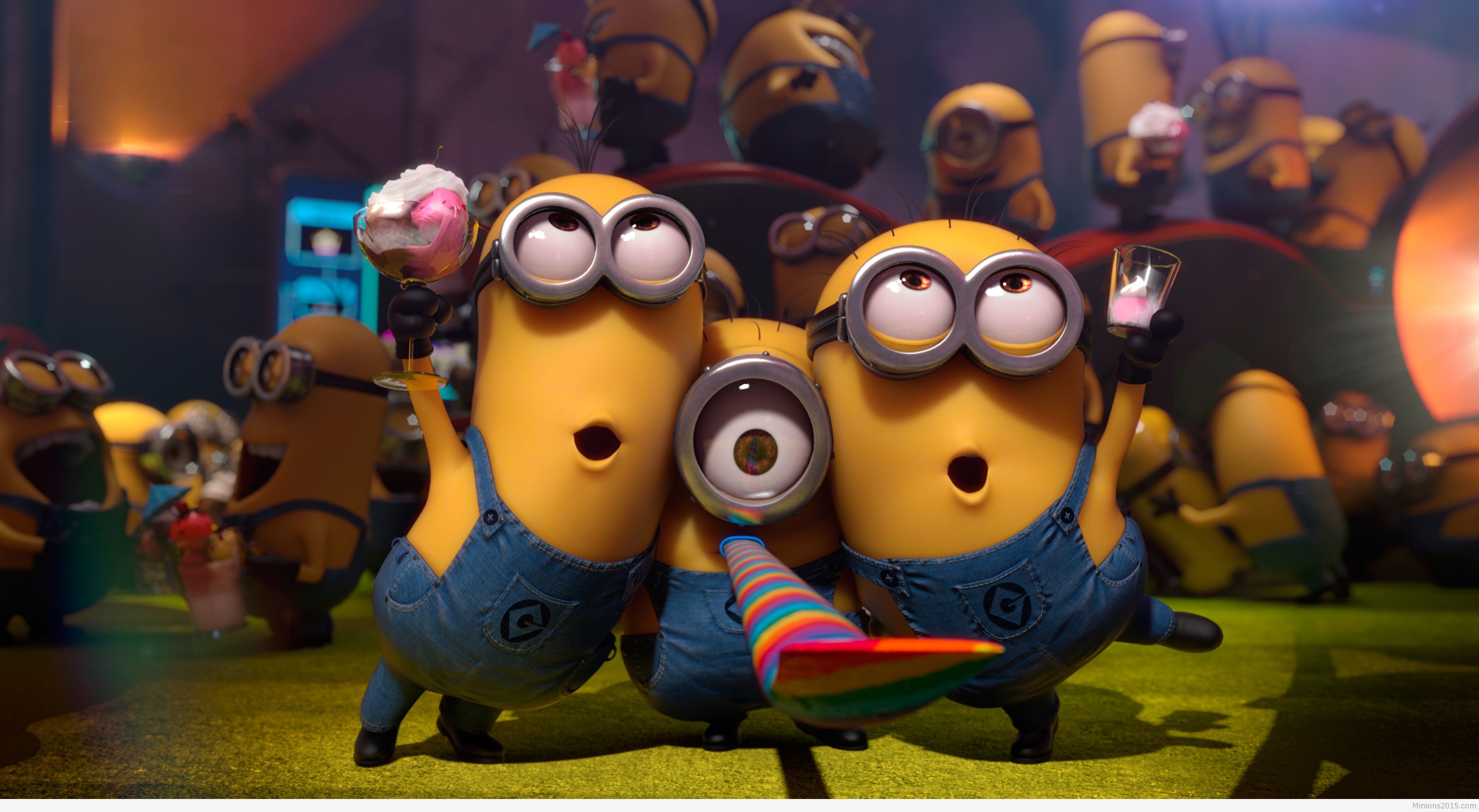 Minions, Festa, Cattivissimo me, 2K, sfondo desktop
