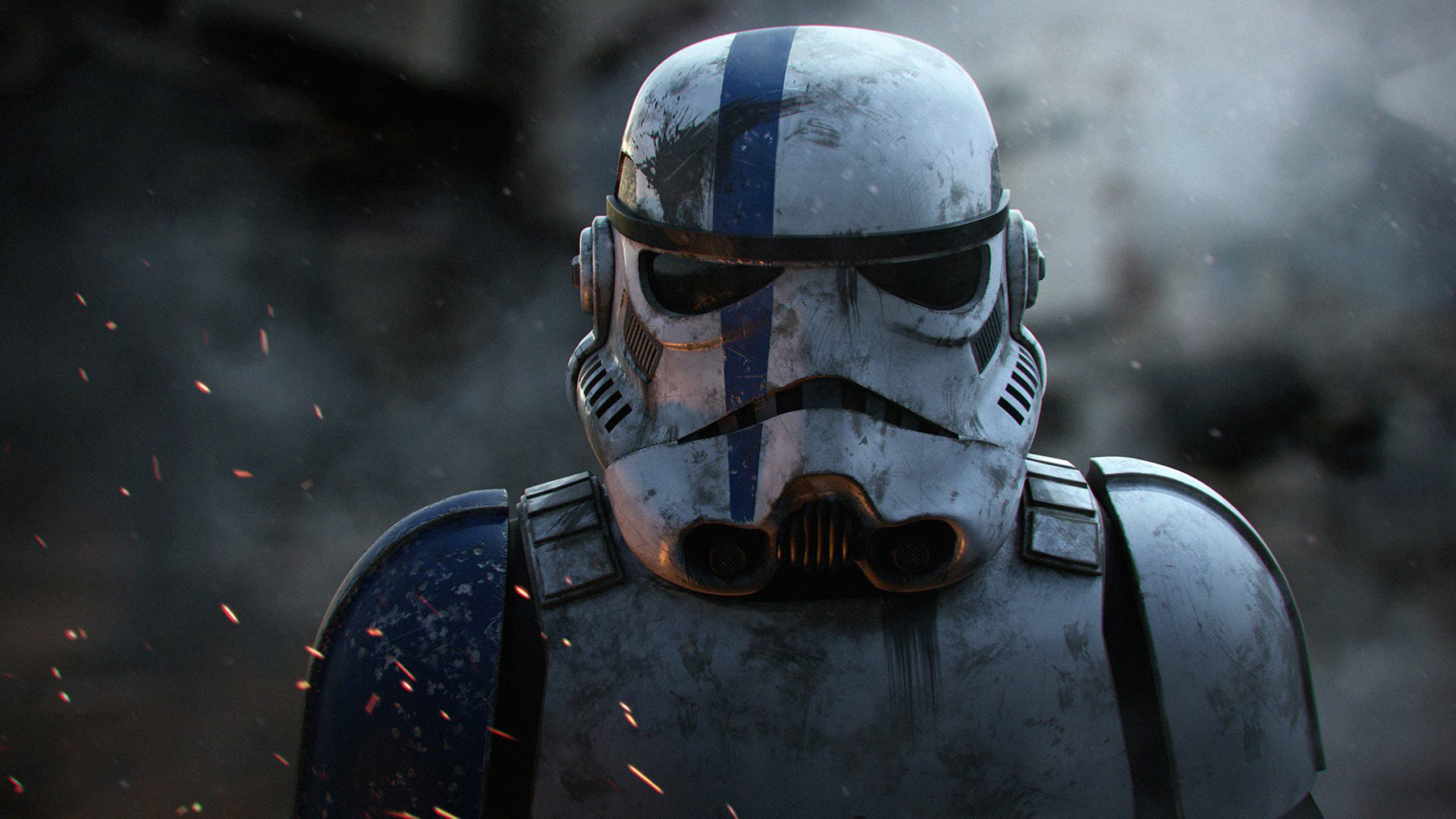 Stormtrooper, Star Wars, Casco, Scintille, 2K 1440p, sfondo desktop