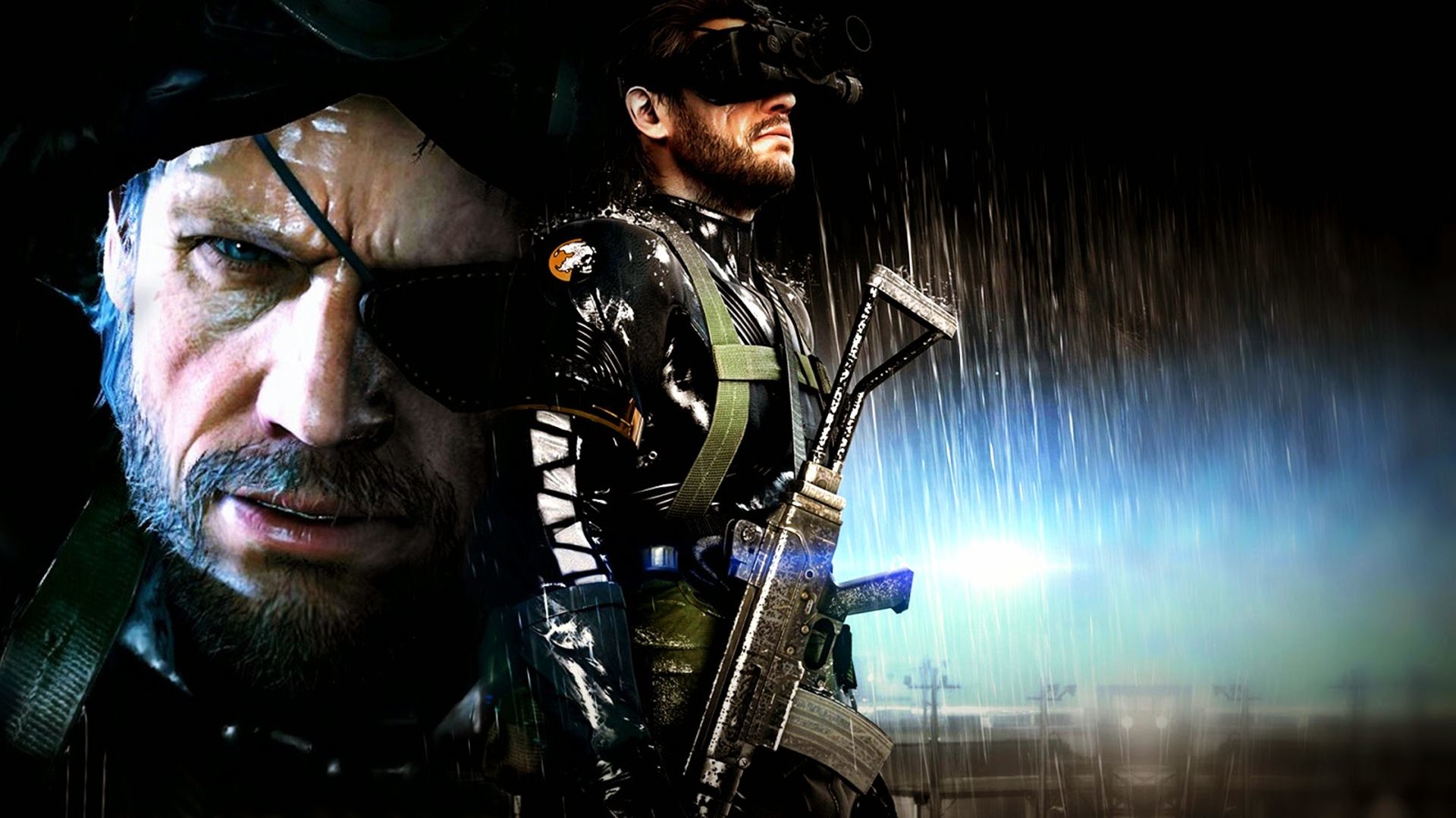 Big Boss, Metal Gear Solid V: Ground Zeroes, Pioggia, Benda sull'occhio, sfondo desktop 1080p