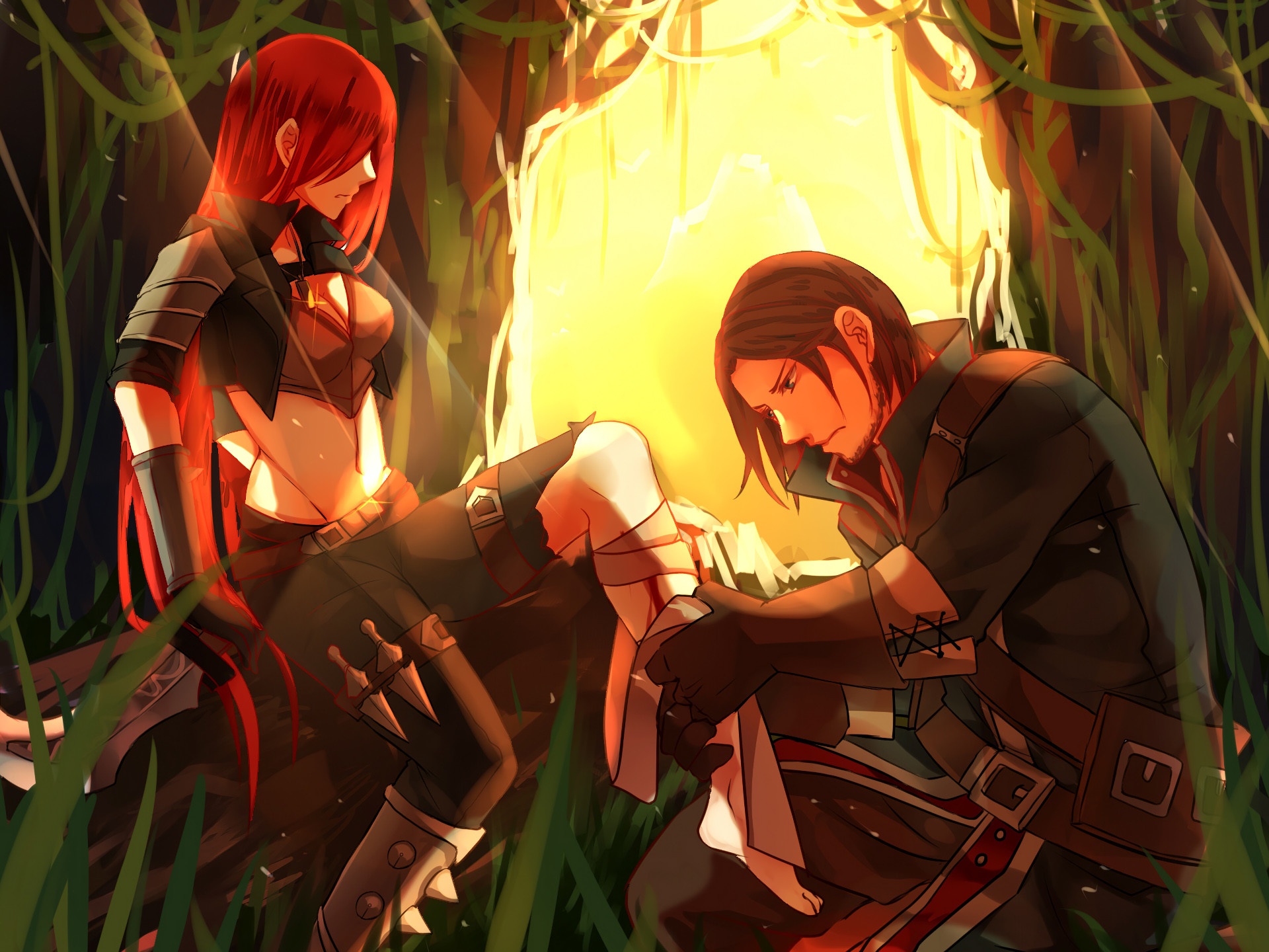 Katarina, Talon, League of Legends, Foresta, Full HD, sfondo per iPad e tablet