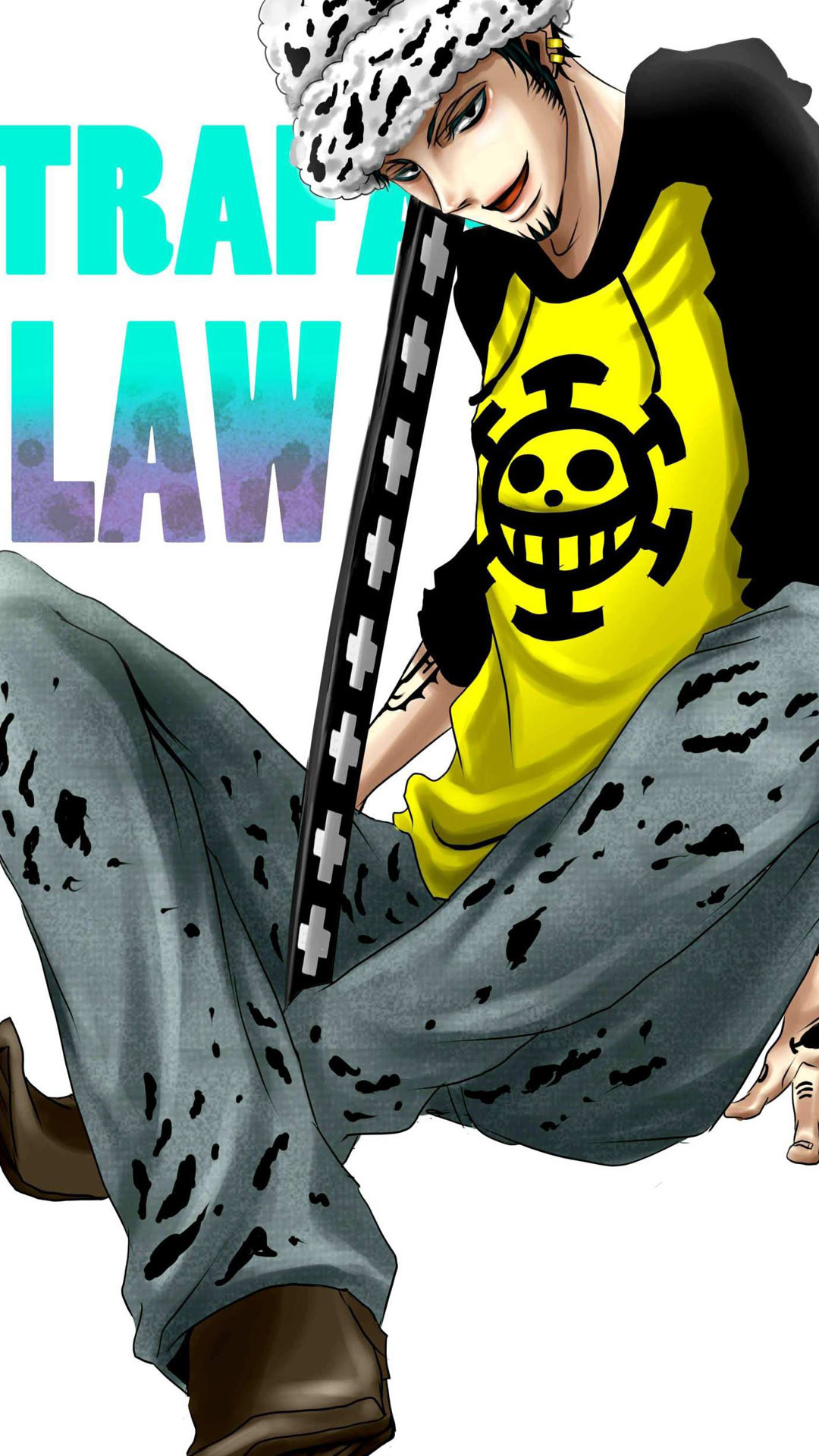 Trafalgar Law, One Piece, Felpa gialla, Verticale, 1080x1920, schermata di blocco iPhone