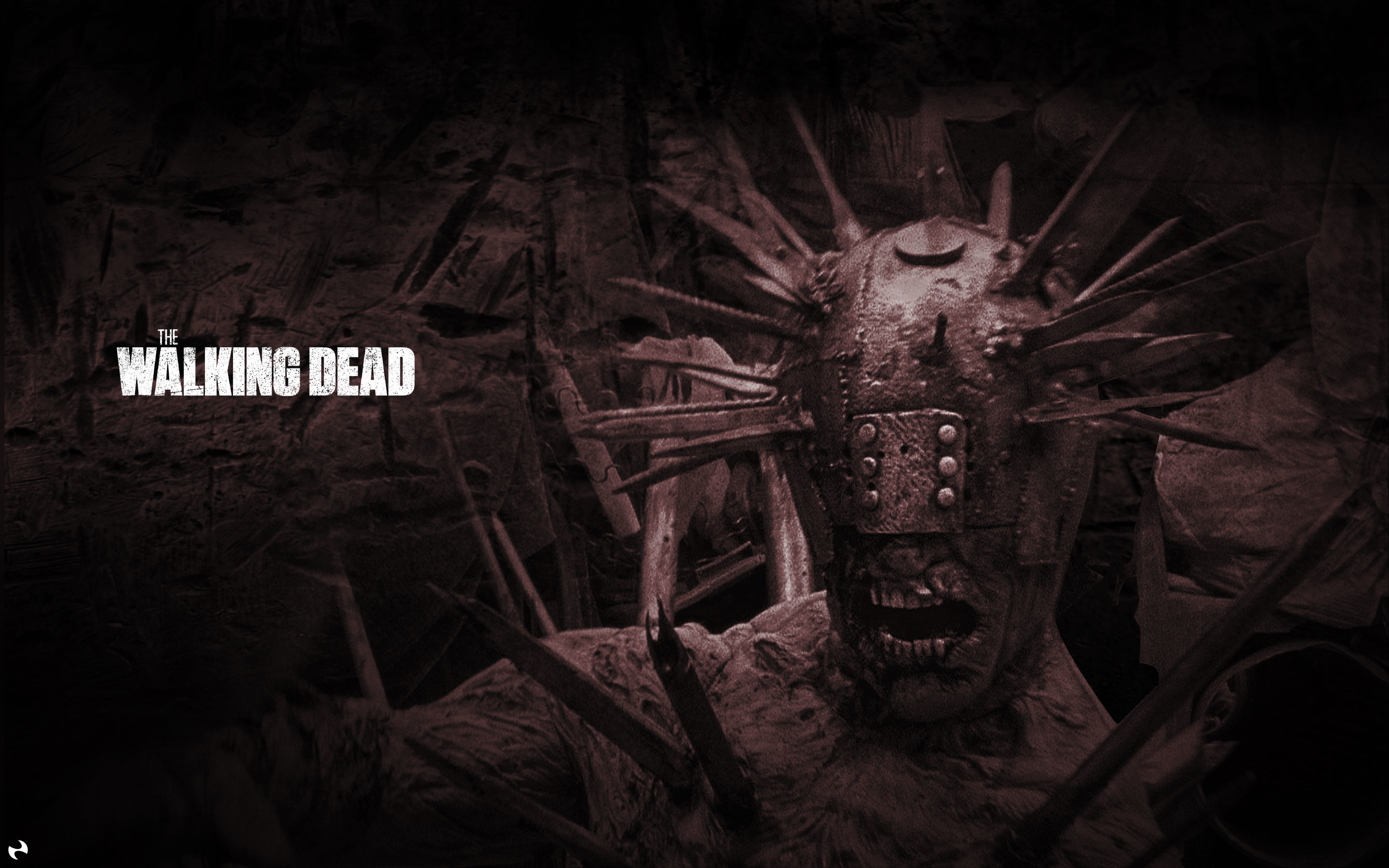 The Walking Dead, Zombie, Spuntoni, Scuro, 2K, sfondo per PC e portatile