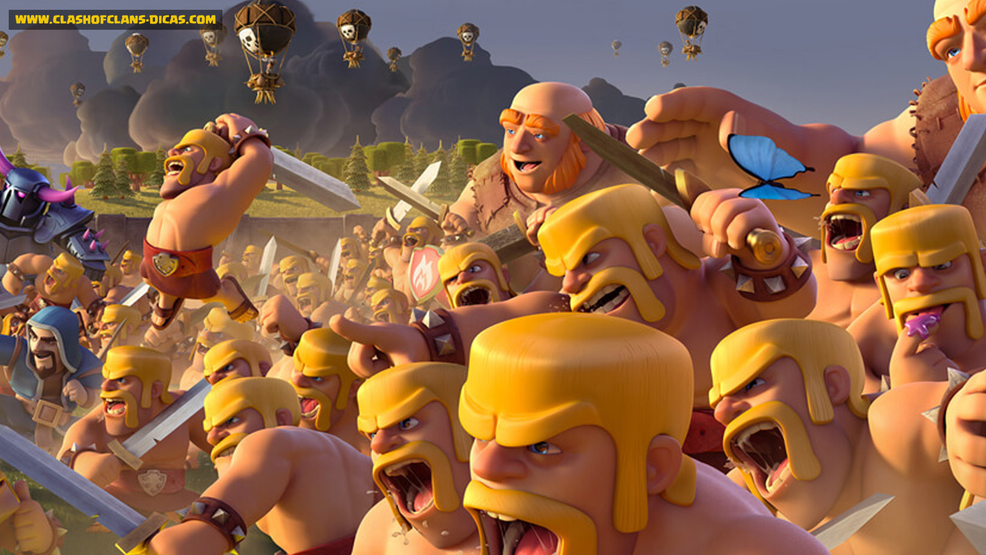 Barbari, Clash of Clans, Esercito, Battaglia, Full HD, wallpaper per portatile
