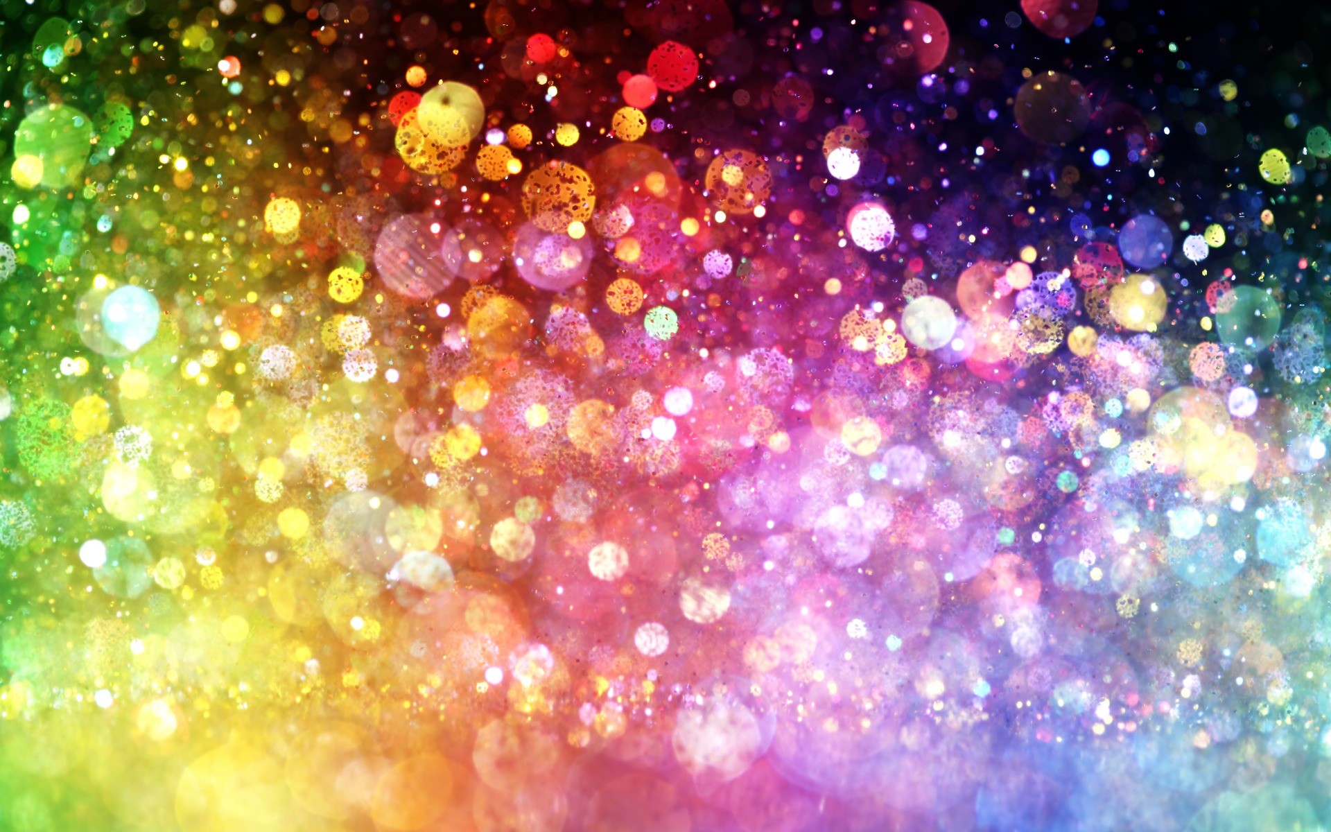 Bokeh, Glitter, Arcobaleno, Luci, immagine di sfondo PC