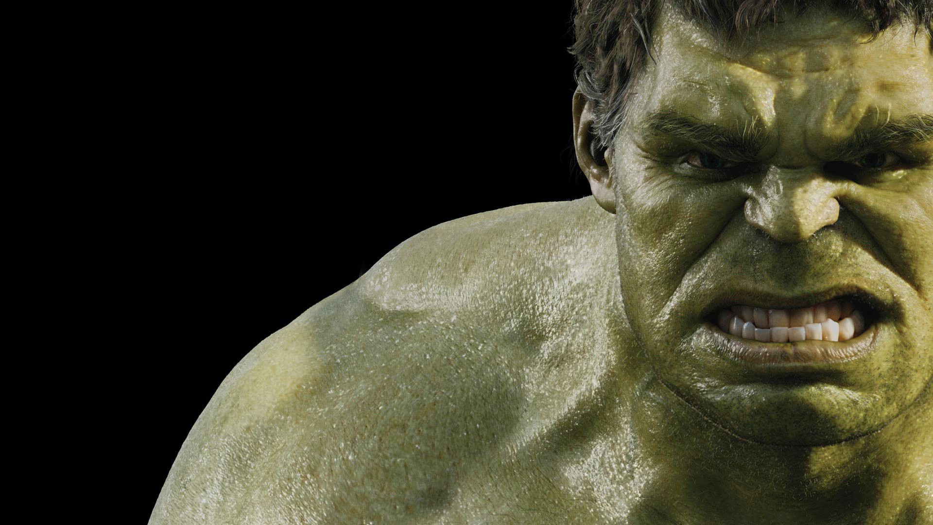 Hulk, The Avengers, Primo piano, Sfondo nero, Full HD, wallpaper per portatile