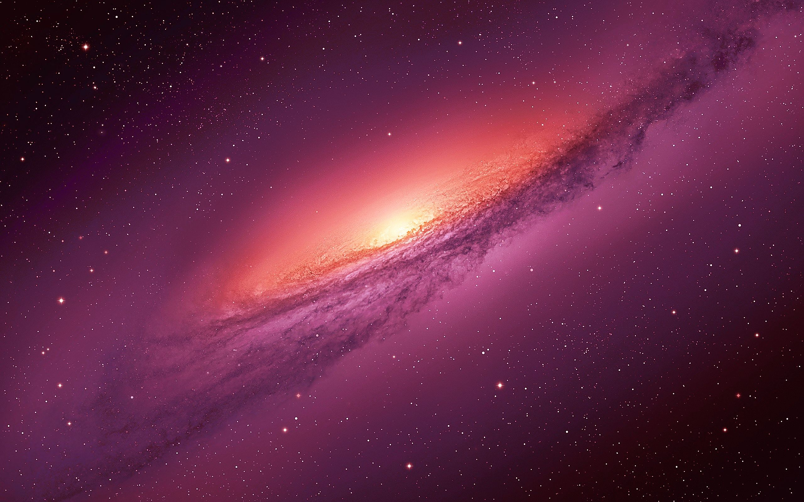 Galassia, Spazio, Rosa, macOS, 2K, sfondo desktop