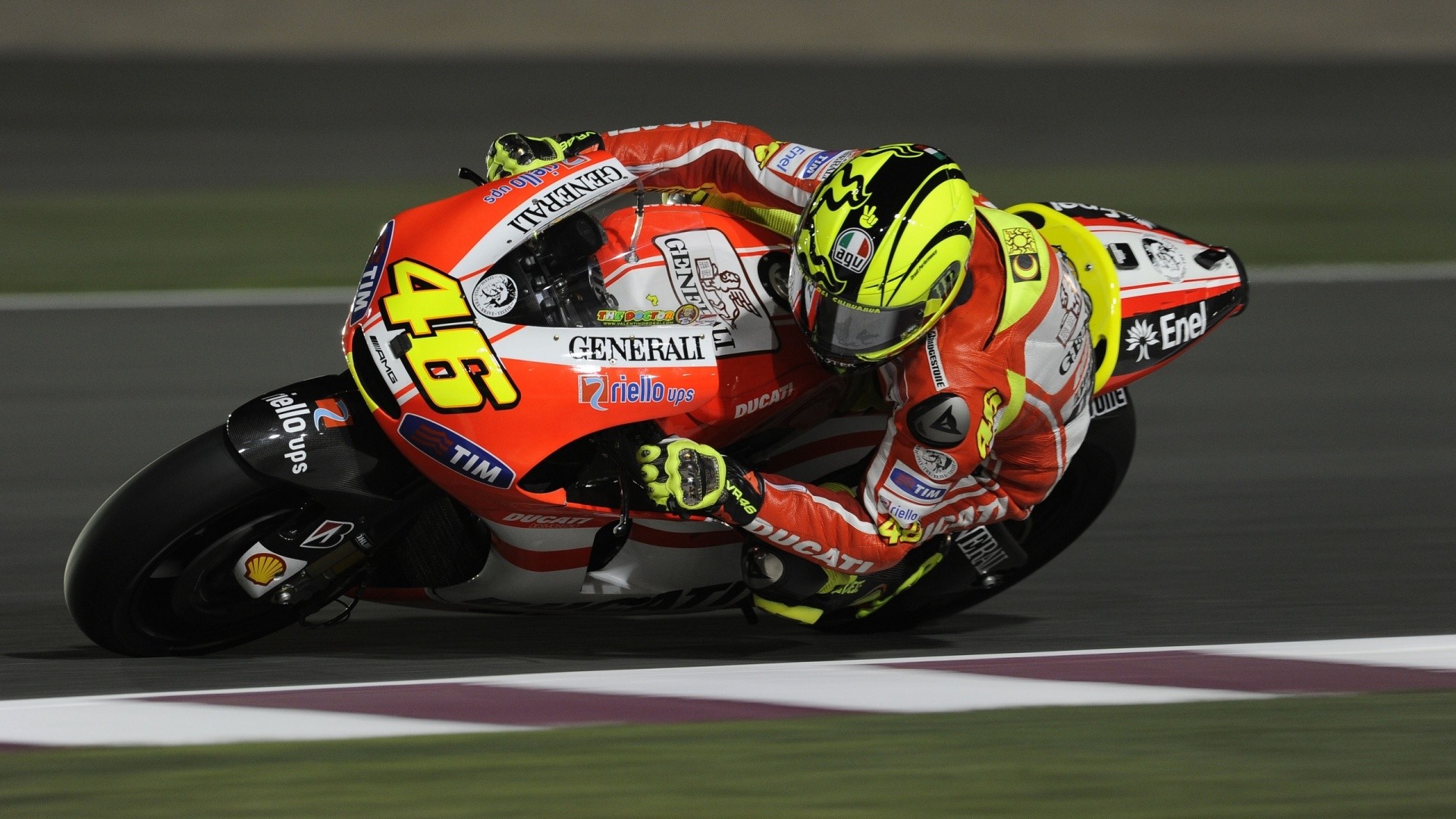 Valentino Rossi, Ducati Desmosedici, MotoGP, 46, Ducati, 16:9 Full HD, sfondo widescreen