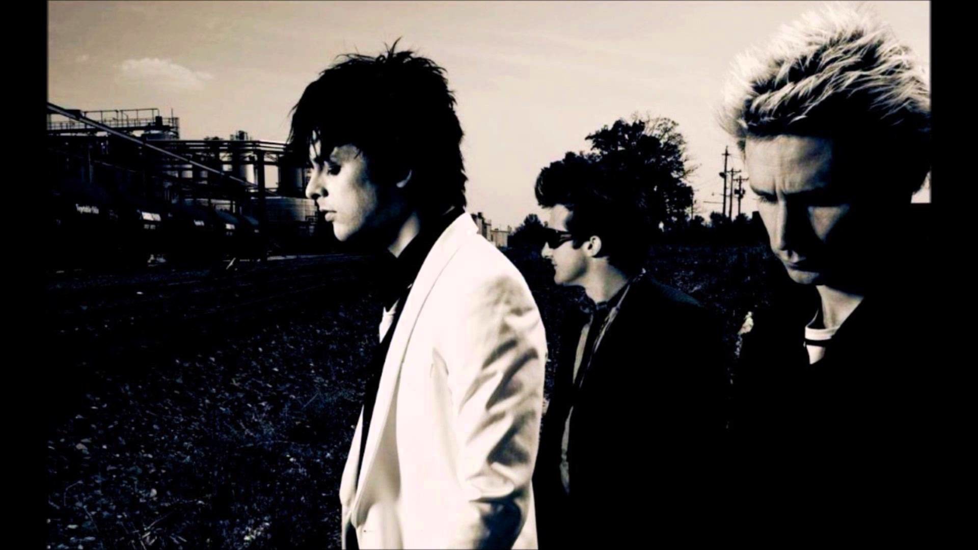 Green Day, Billie Joe Armstrong, Mike Dirnt, Tré Cool, Bianco e nero, sfondo desktop 1920x1080