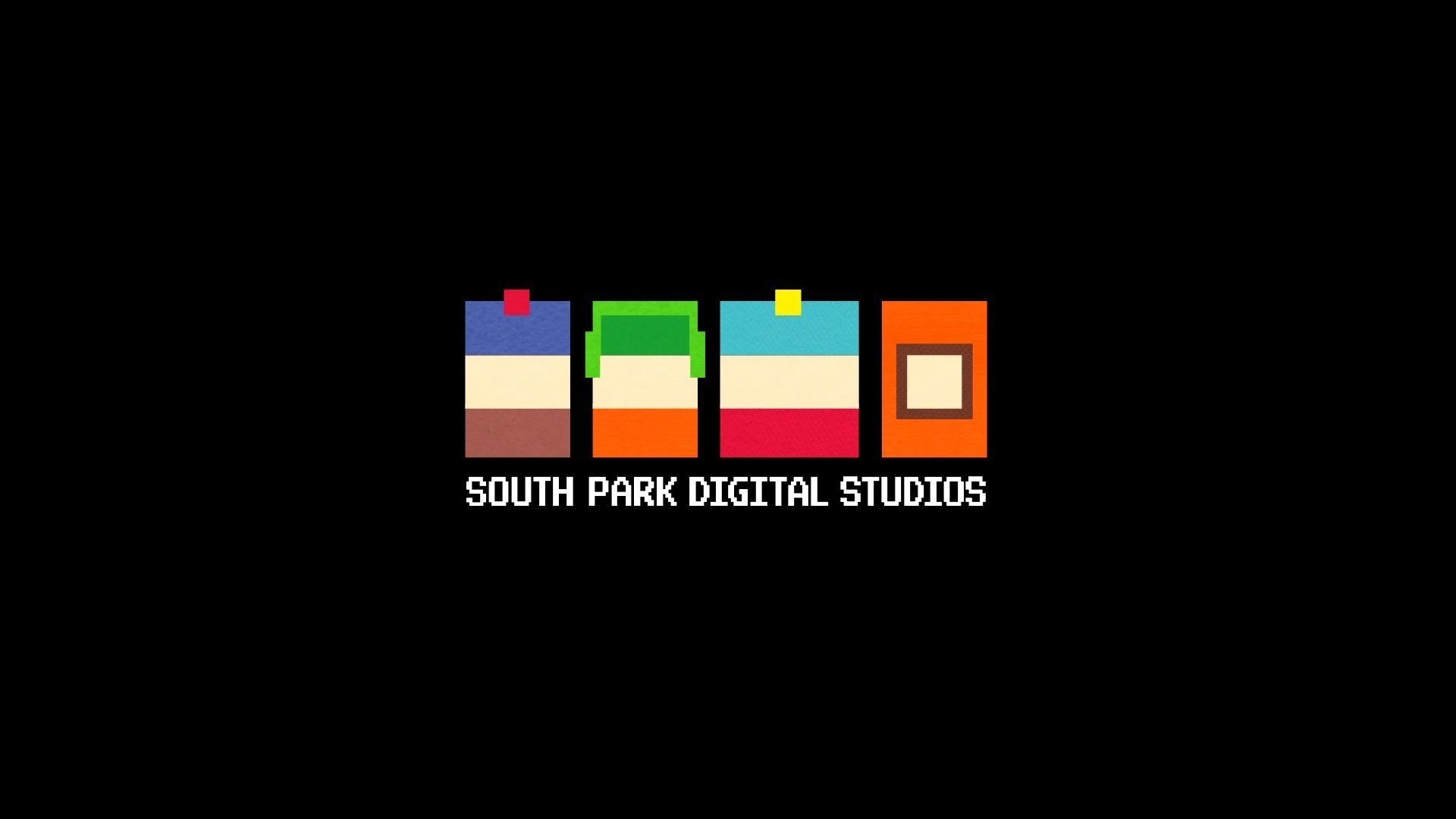 South Park Digital Studios, South Park, Logo, Sfondo nero, Full HD, wallpaper per computer