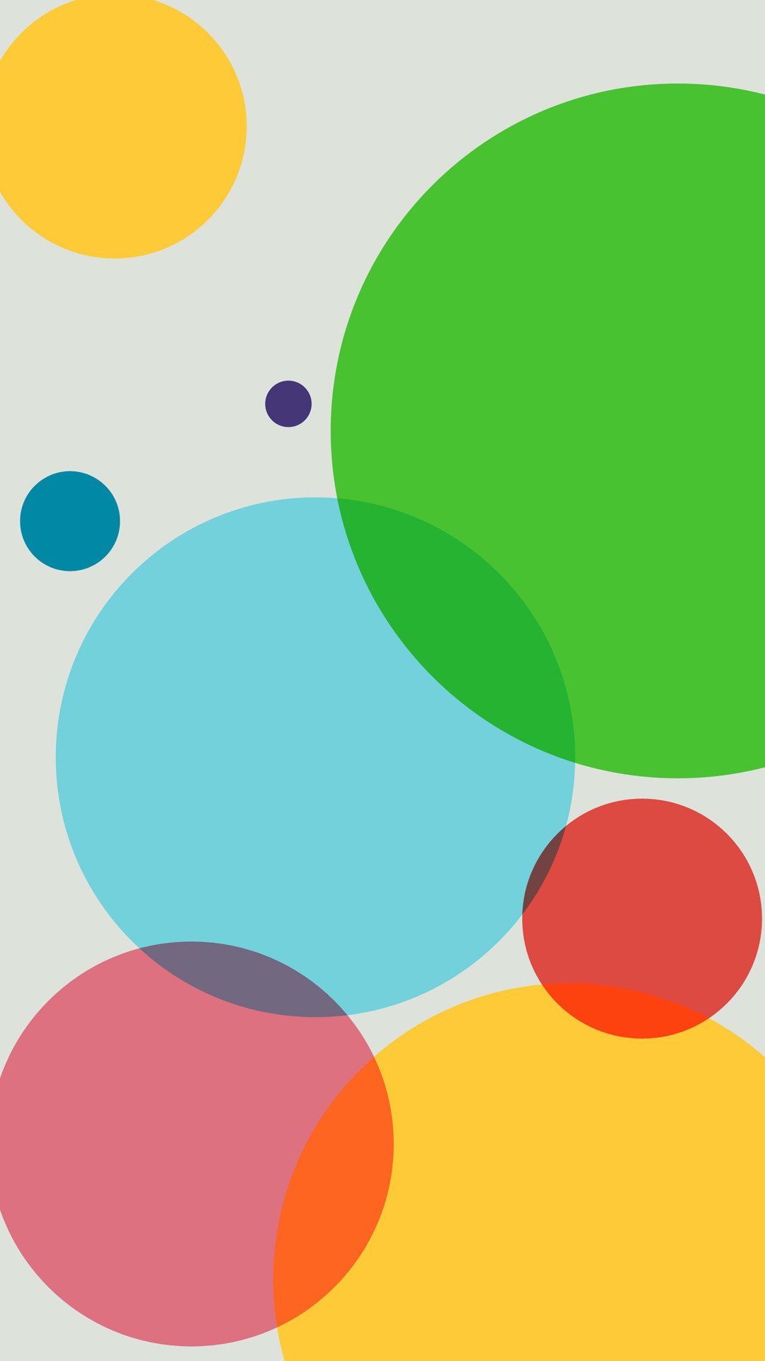 Cerchi colorati, Design piatto, Minimalista, wallpaper per iPhone e Android