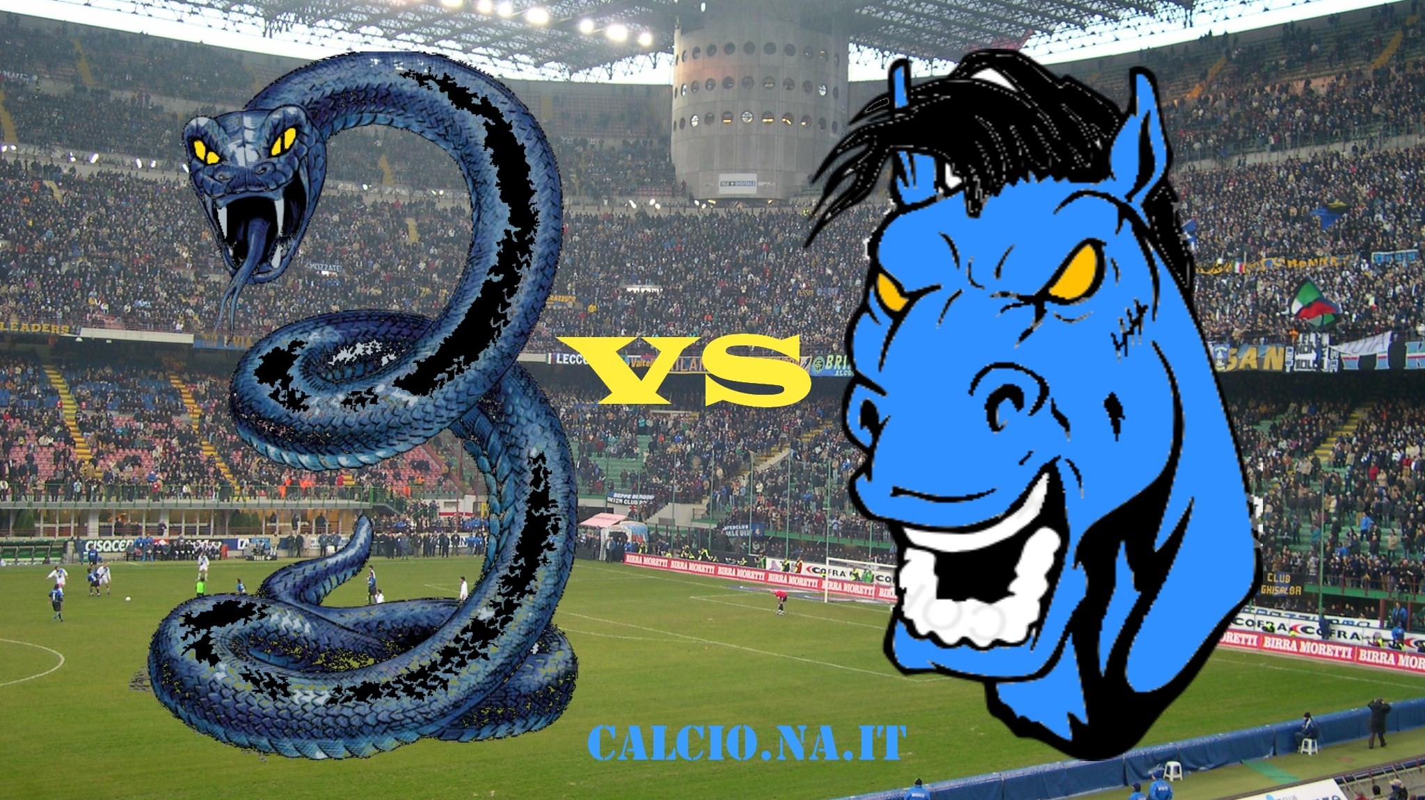 SSC Napoli, Inter, Ciuccio, Biscione, Stadio San Siro, Derby, Full HD, wallpaper per computer