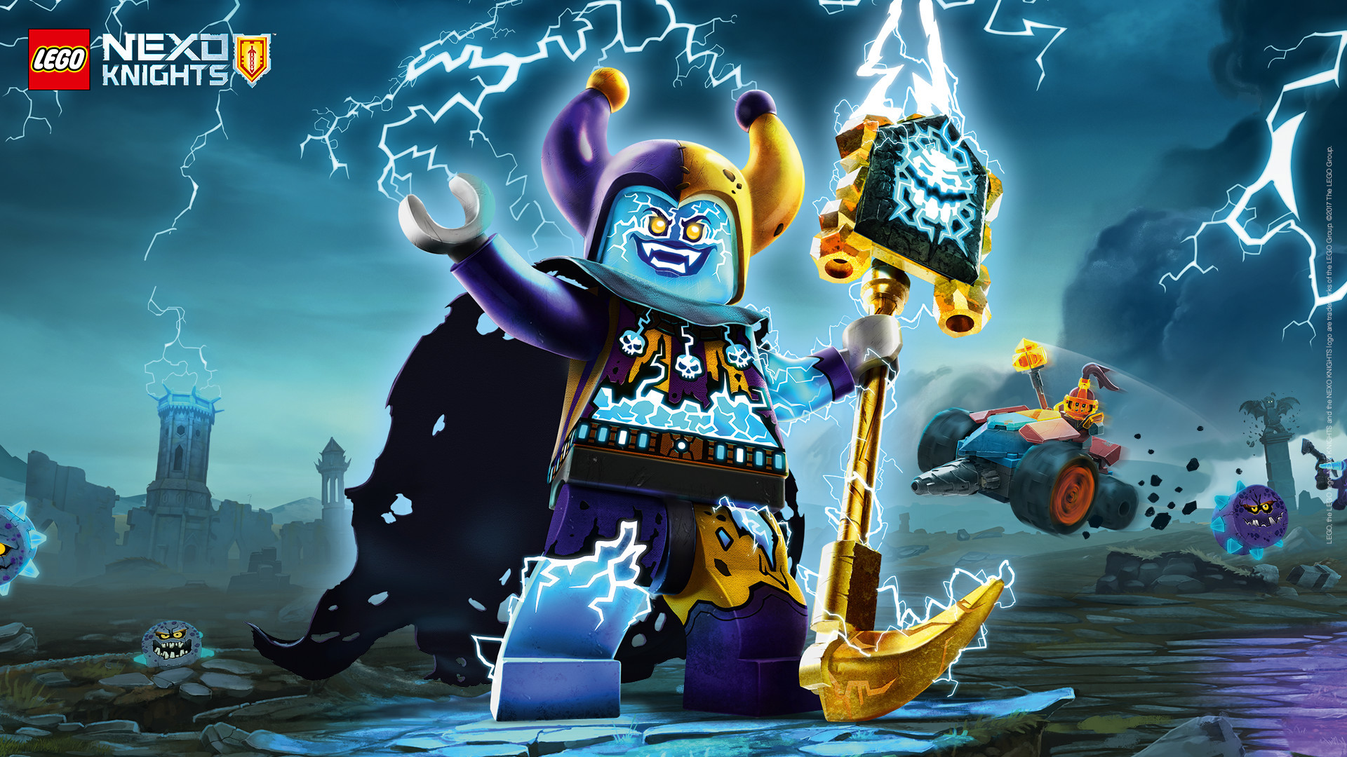 Jestro, LEGO Nexo Knights, LEGO, Fulmini, Full HD 1080p, sfondo desktop