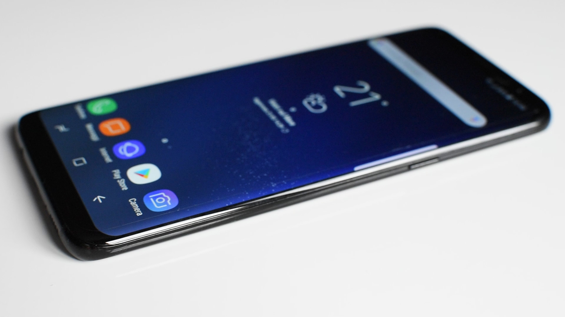 Samsung Galaxy S8, Smartphone, Schermata home, Bordo curvo, Full HD, sfondo per PC e portatile