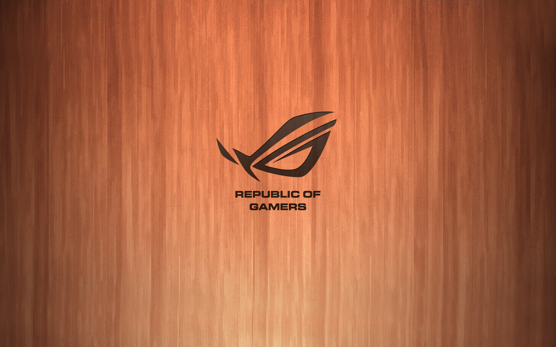 Asus ROG, Republic of Gamers, Legno, Logo, Full HD, sfondo per PC e portatile