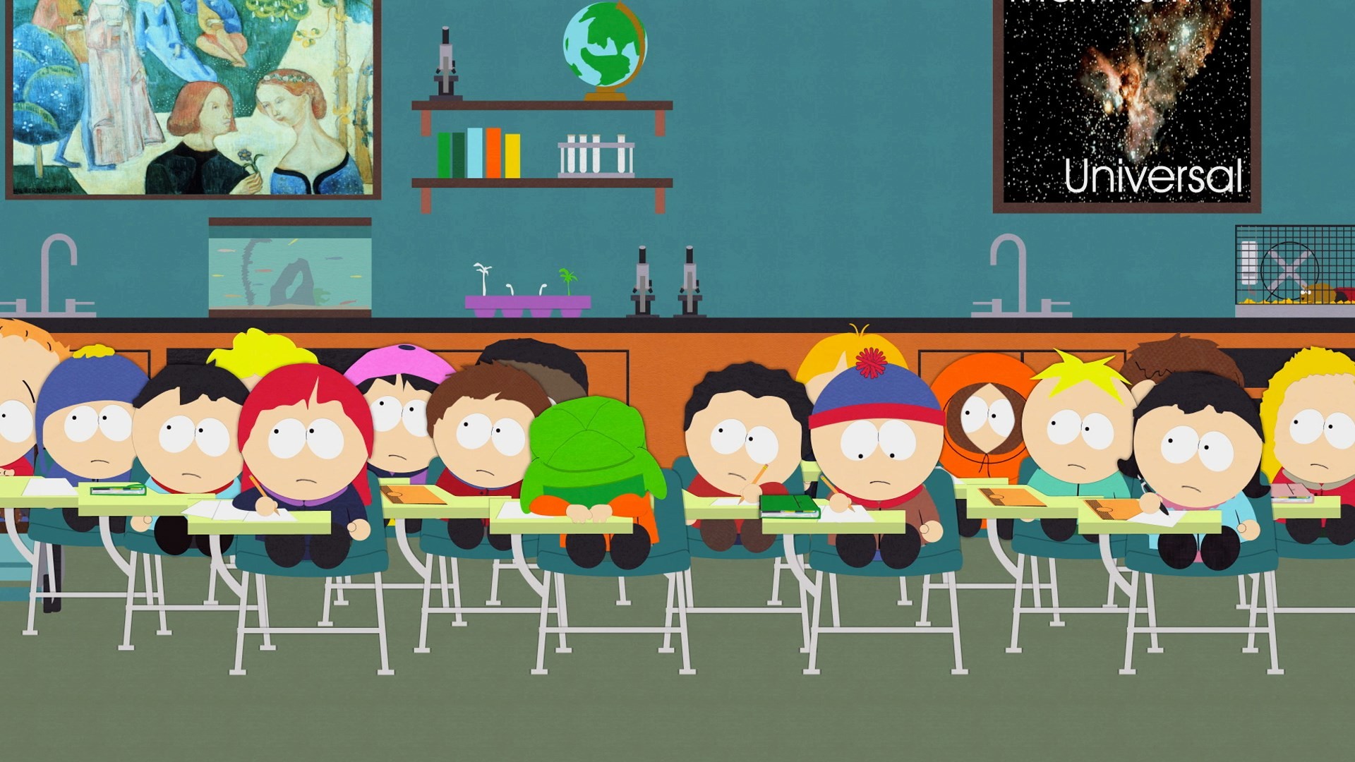 South Park, Aula, Personaggi, Scuola, 1920x1080, immagine di sfondo