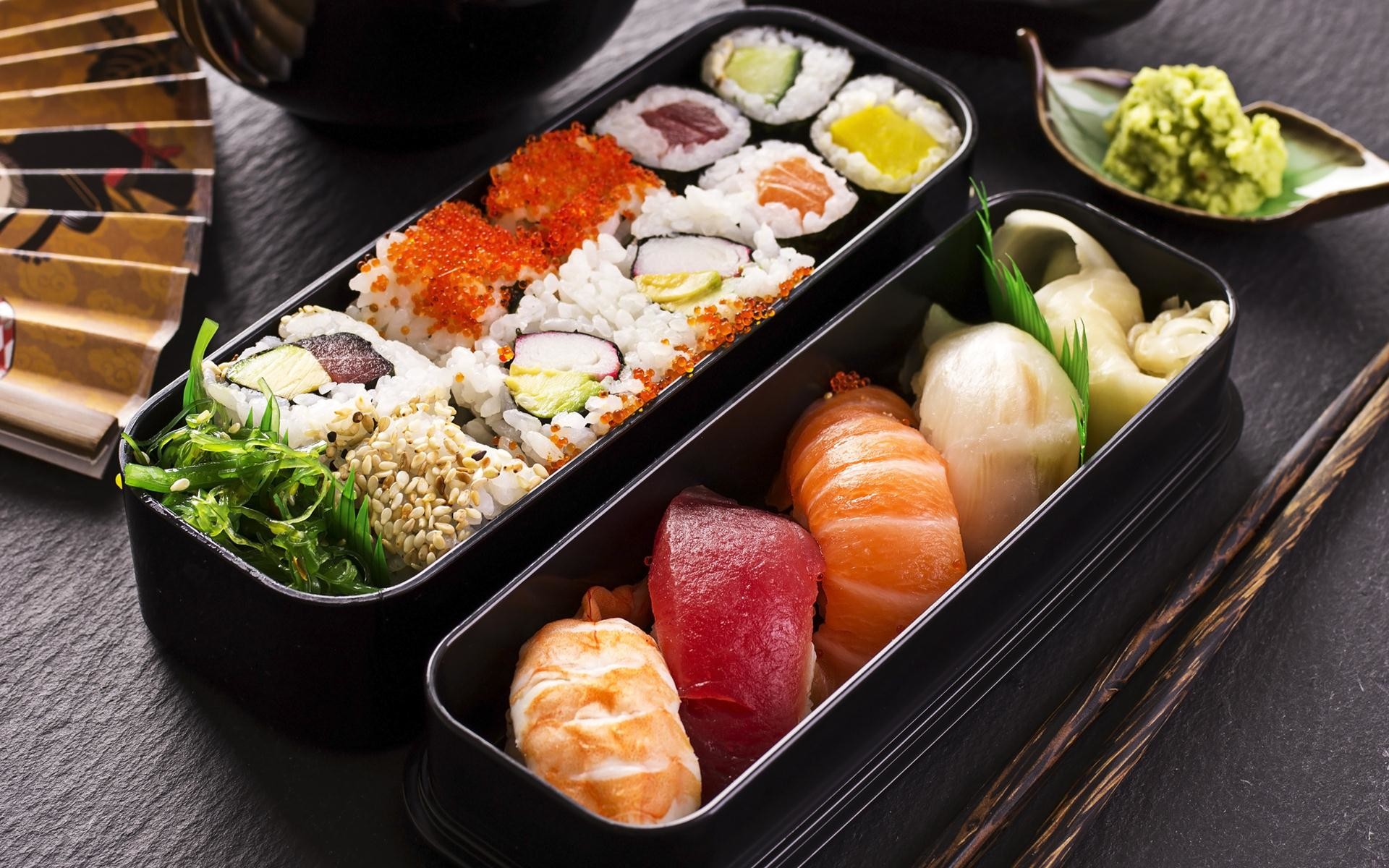 Bento, Nigiri, Maki, Cucina giapponese, 16:10 Full HD, sfondo widescreen