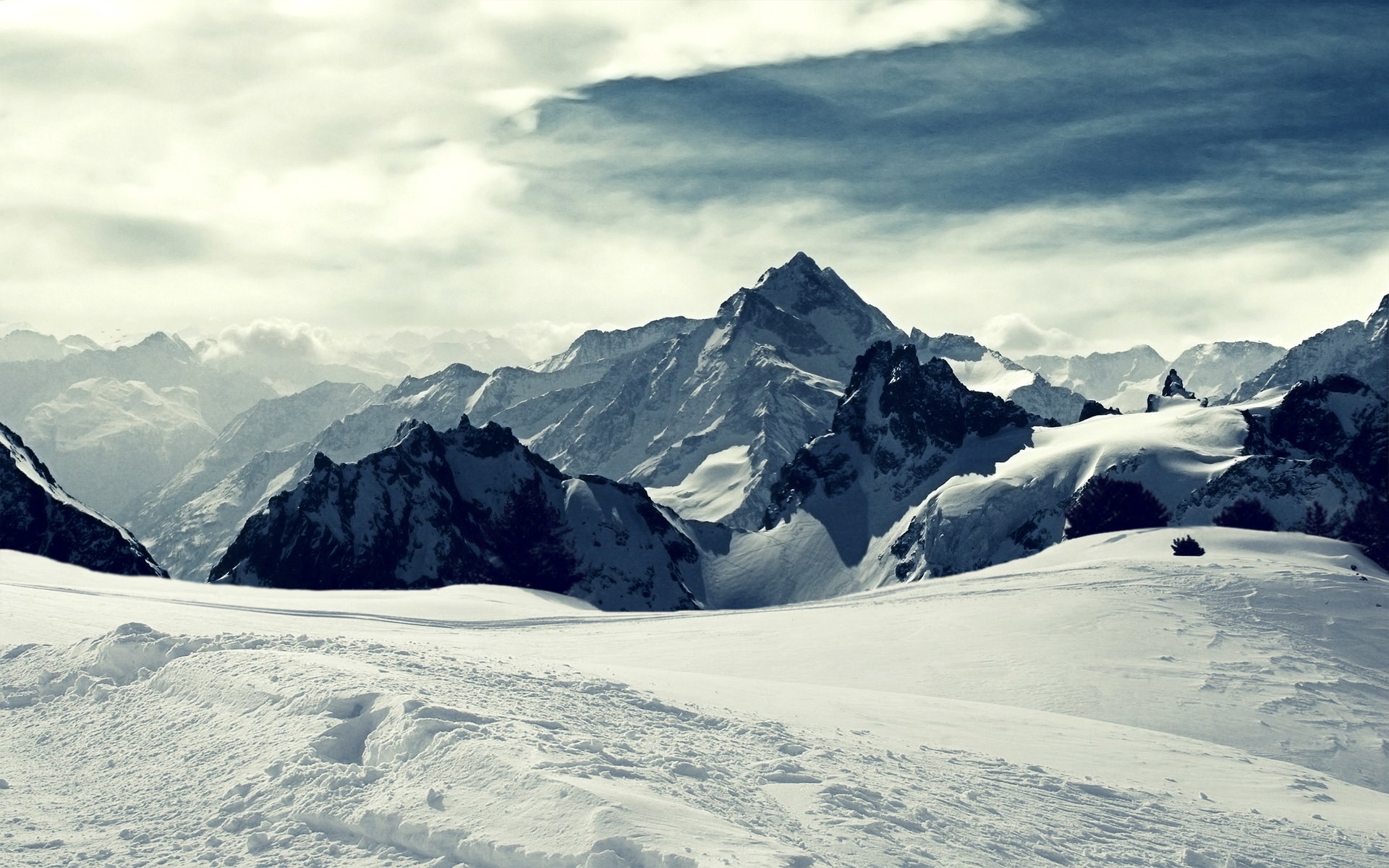 Islanda, Montagne innevate, Neve, Inverno, Full HD, wallpaper per portatile