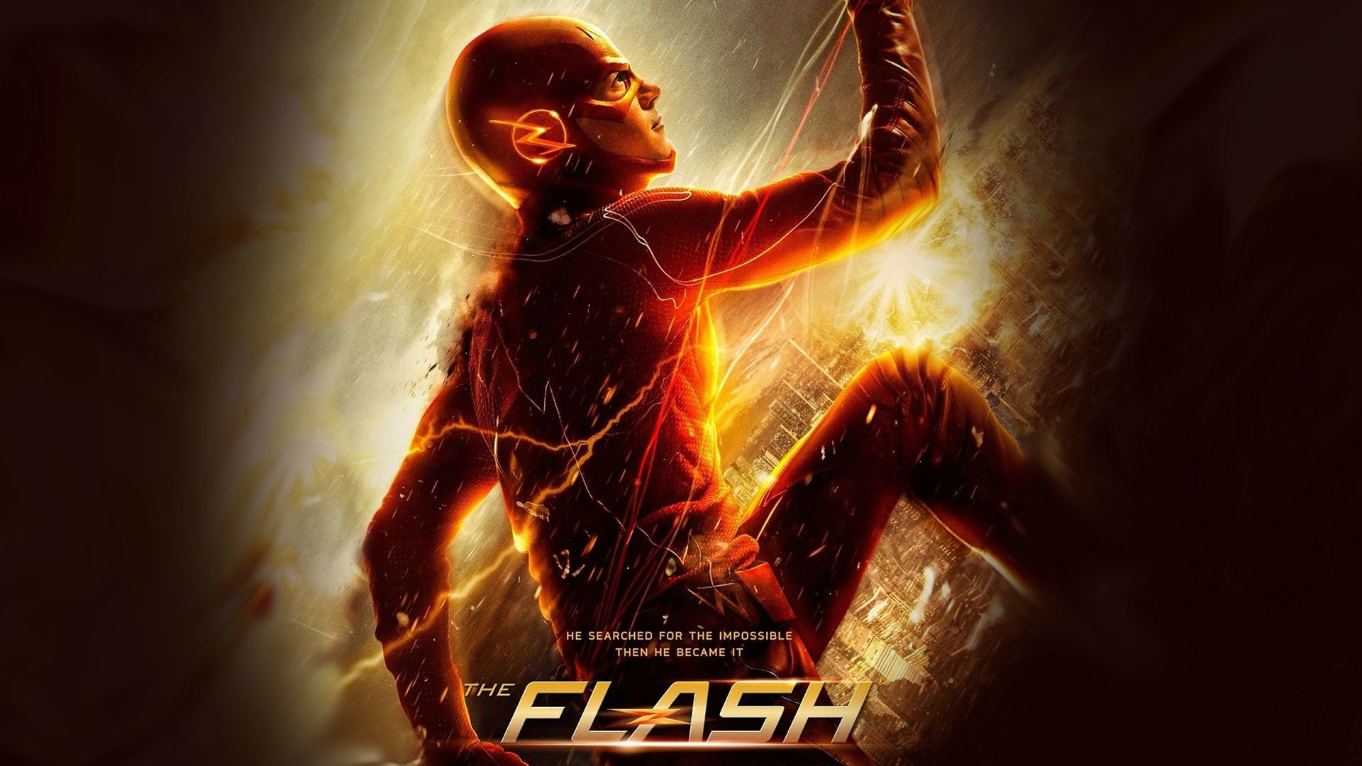 Flash, The Flash, Poster, Fulmini, Full HD, sfondo per PC