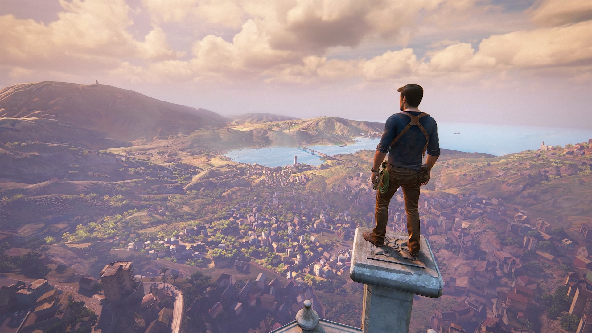 Nathan Drake, Uncharted 4, Madagascar, Panorama, Full HD, sfondo desktop