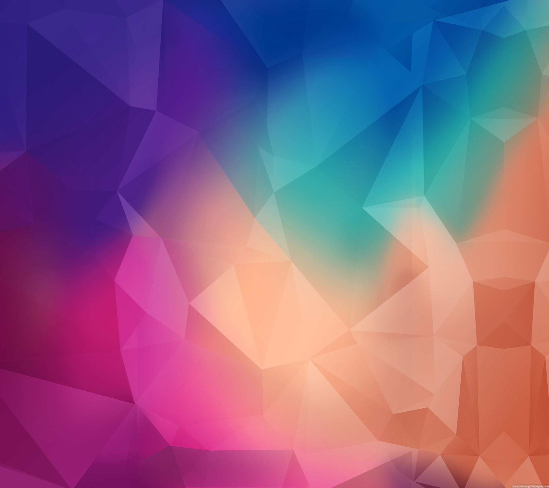 Low poly, Astratto, Viola, Arancione, Full HD, sfondo per iPad e tablet