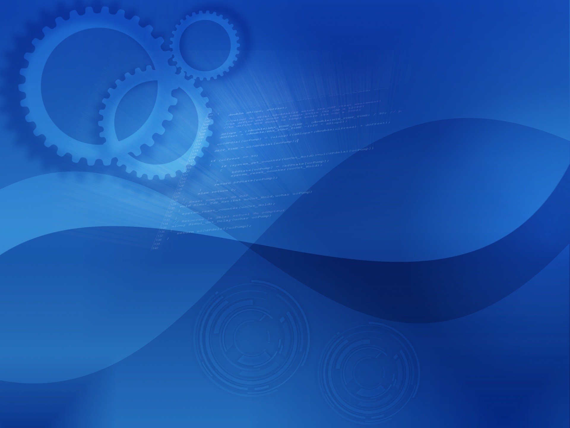 Ingranaggi, Astratto, Blu, Full HD, schermata di blocco iPad