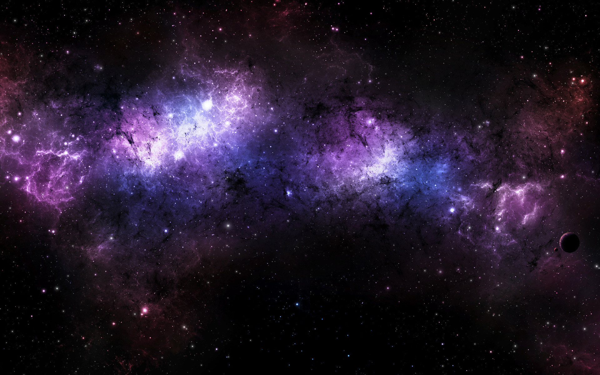 Via Lattea, Nebulosa, Spazio, Viola, 1920x1200, sfondo per PC