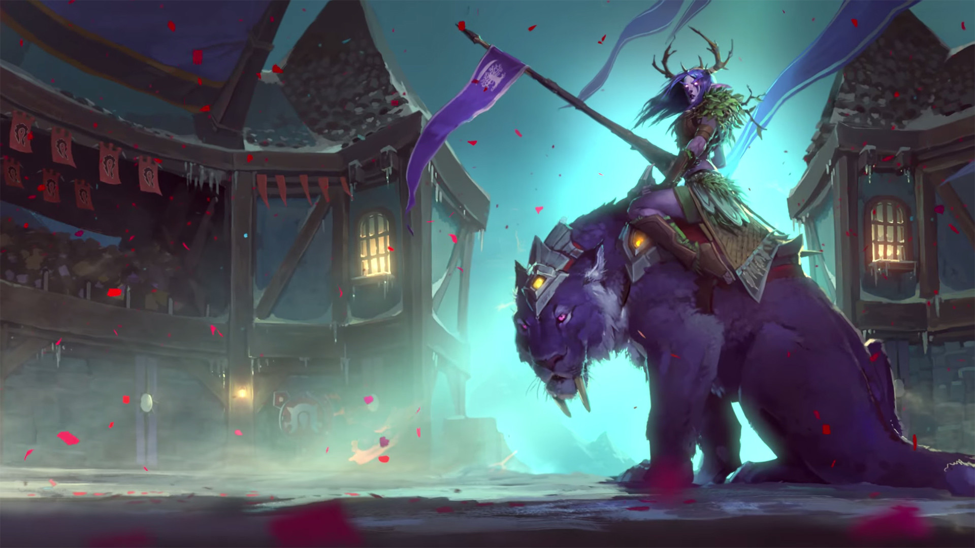 Hearthstone, Arena, Pantera, Turchese, 1920x1080, immagine di sfondo